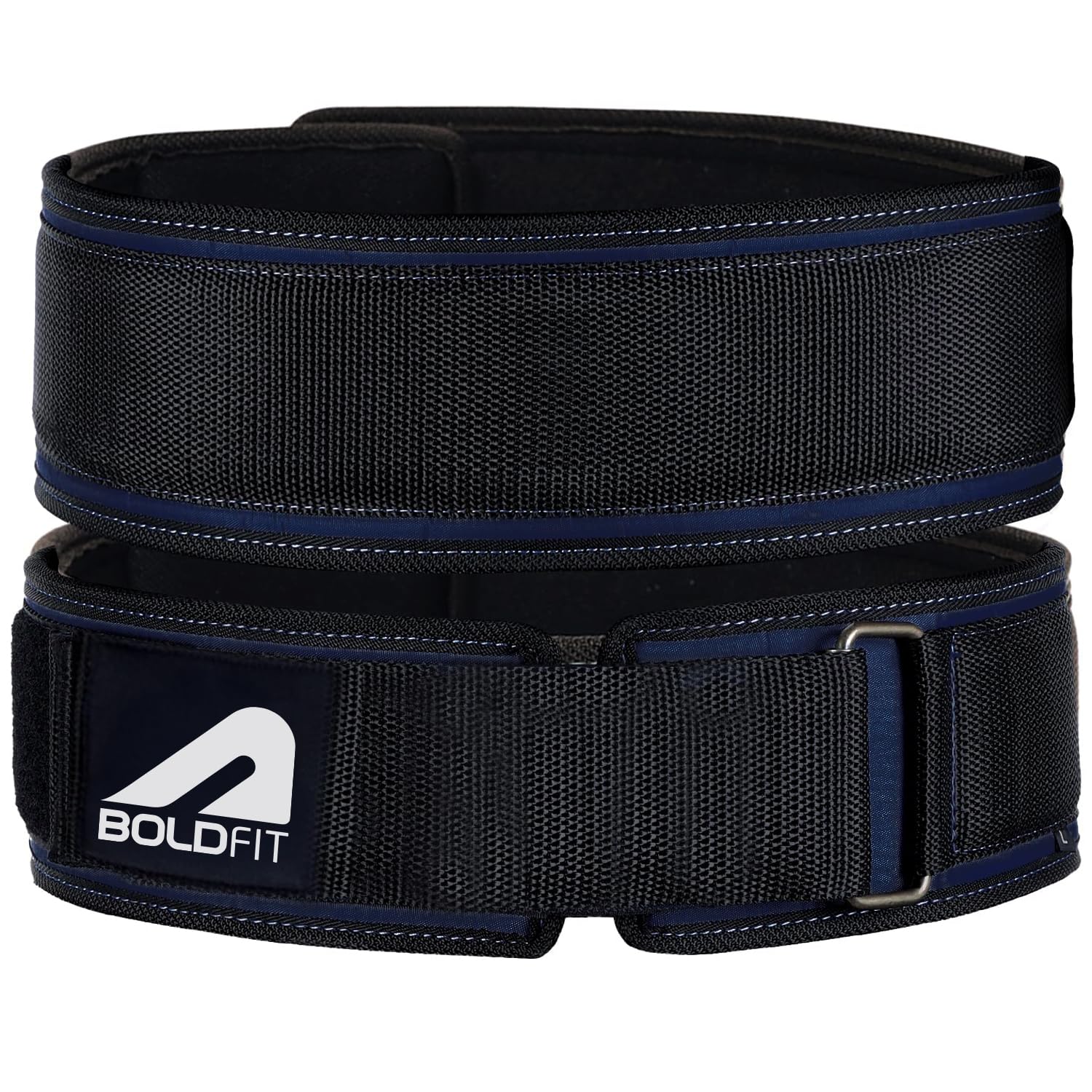 Boldfit Weight Lifting Belt for Men Gym, Powerlifting Deadlift Support, Leather Workout Back Support Accessory for Women, Strength Training Weightlifting Belts for Fitness Exercise – S