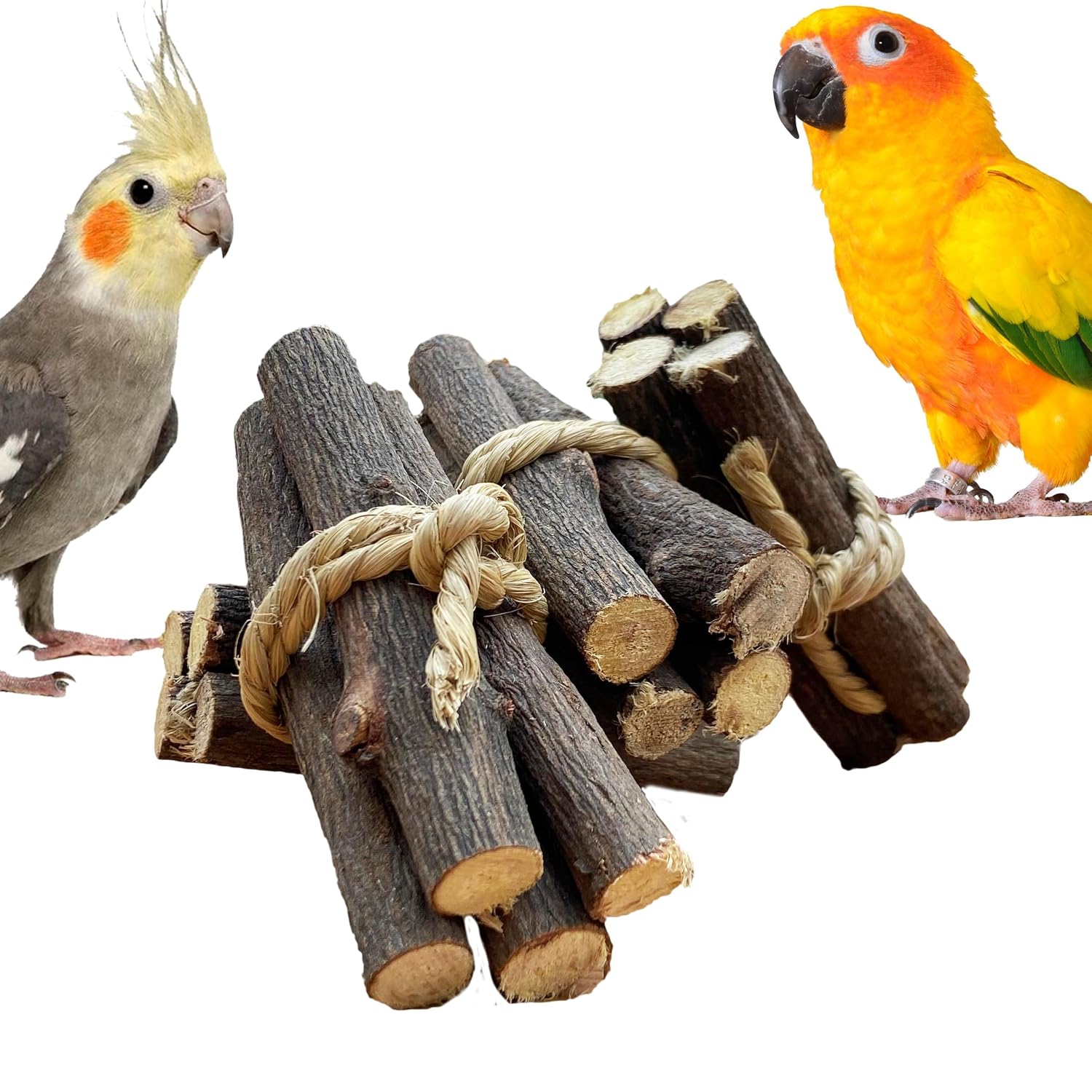 Congo® Neem Or Eucalyptus Chewing Toy Twigs for Budgies, Cockatiels, Conure, Senegal, Amazon, African Grey and Other Birds | 5 Pc