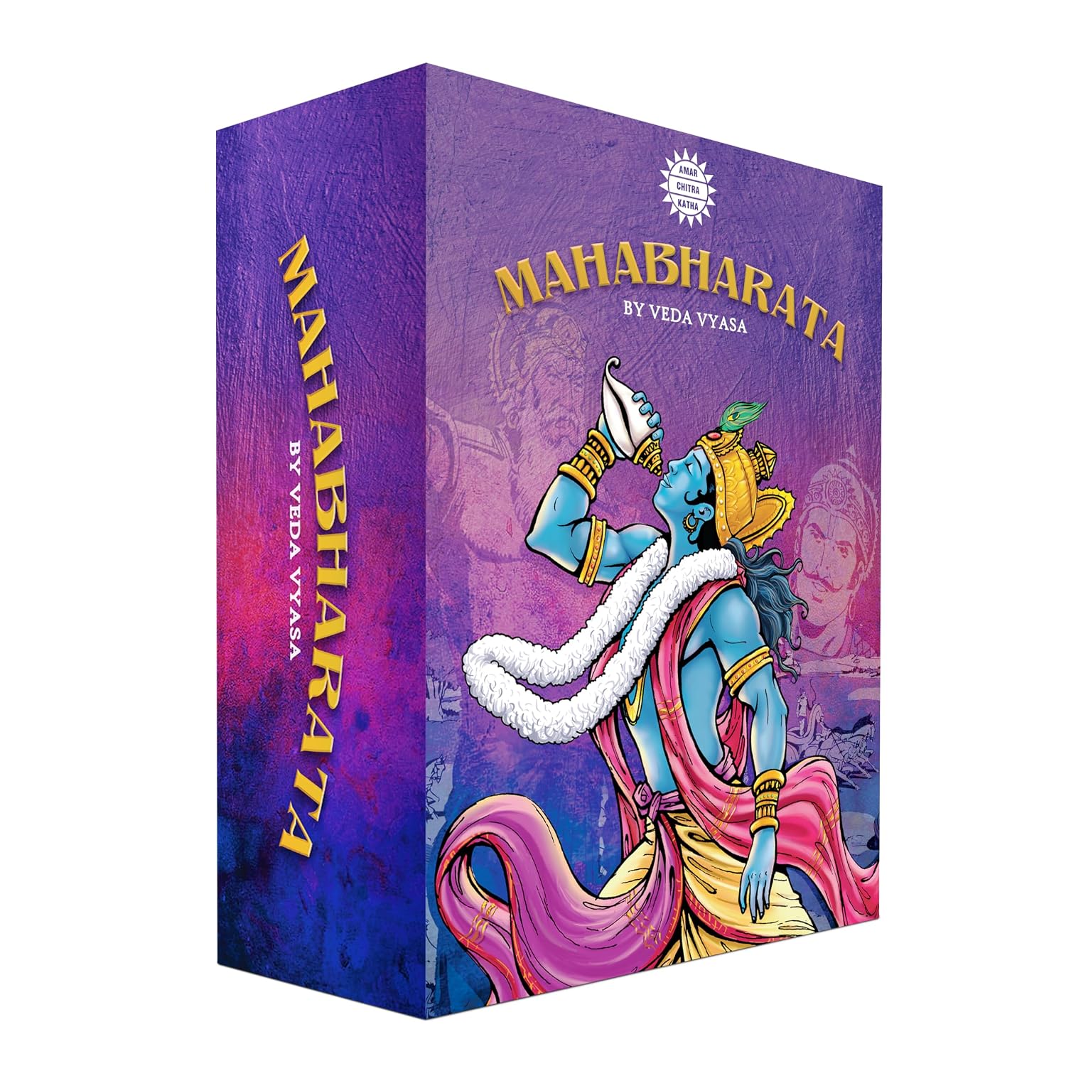 Mahabharata Comic Book Collection – 42 Illustrated Stories in 3 Volumes | Indian Epics, Mythology & Legends | Stories of Krishna, Arjuna, Draupadi & More | Amar Chitra Katha