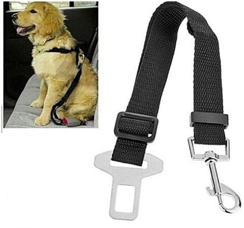 Dog Safety Belt, Adjustable Dog Seat Belts for Car, Headrest Restraint Puppy Safety Adjustable Dog Car Seatbelts and Strong Leash Leads Accessories for Dogs Cats Pets || Pack of 1