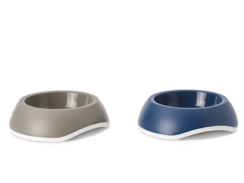 Savic Pet Bowl Delice 2 Feeding Bowl for Cat & Dog Bowl is a Modern, Premium Food or Water Bowl Made of plastic-600 ml Available in Assorted Colours and the Bowl can be Used for Cats and Dogs