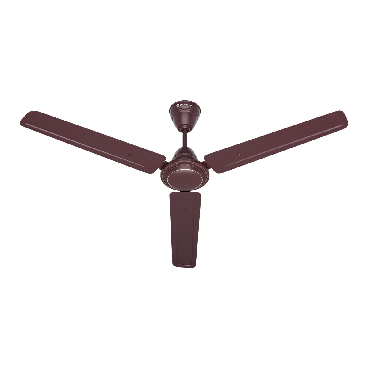 LEDVANCE Windy Ceiling Fan 1200mm | 400 RPM Speed | Low Power Consumption | Higher Air Delivery | BEE Star Rated | Heavy Motor | Suitable for Room, Schools & Offices | 2 Year Warranty – Brown