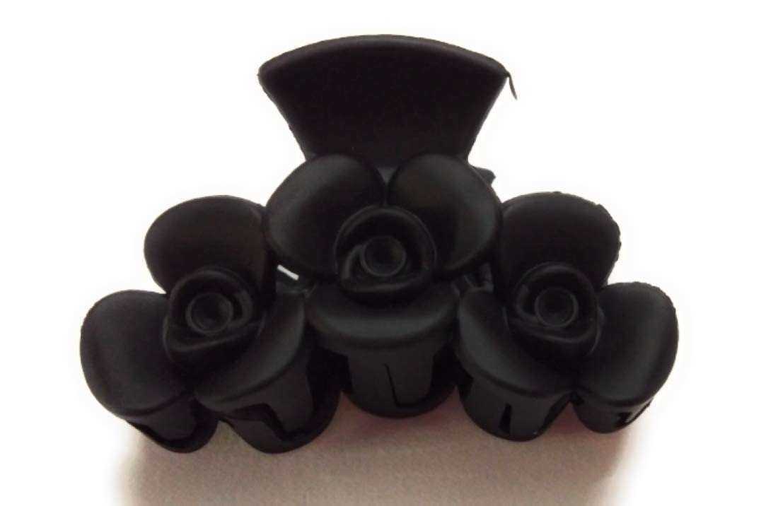 Trendsetter Medium Black Plastic Hair Clutches/Hair Claw/Hair clip for girls & women (Design – 2)