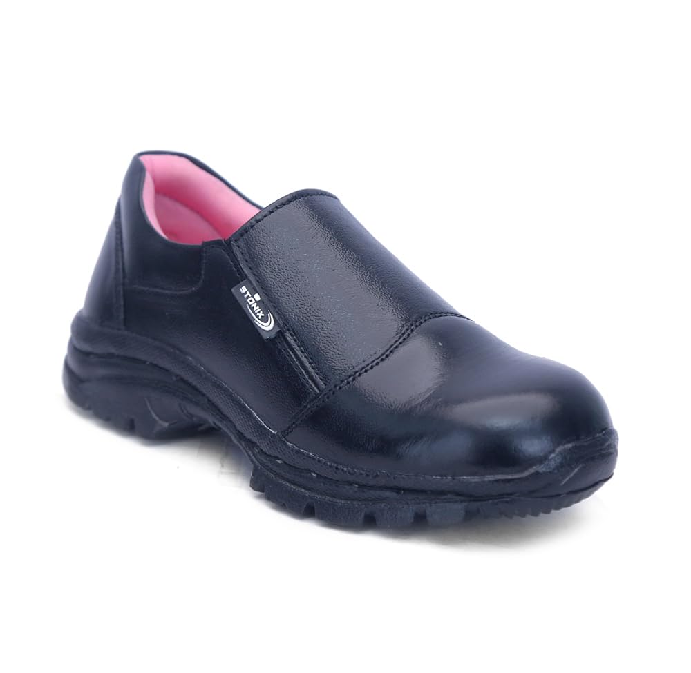 STONIX® SafeStride Women Work Safety Shoes Steel Toe, Size-07, Pink