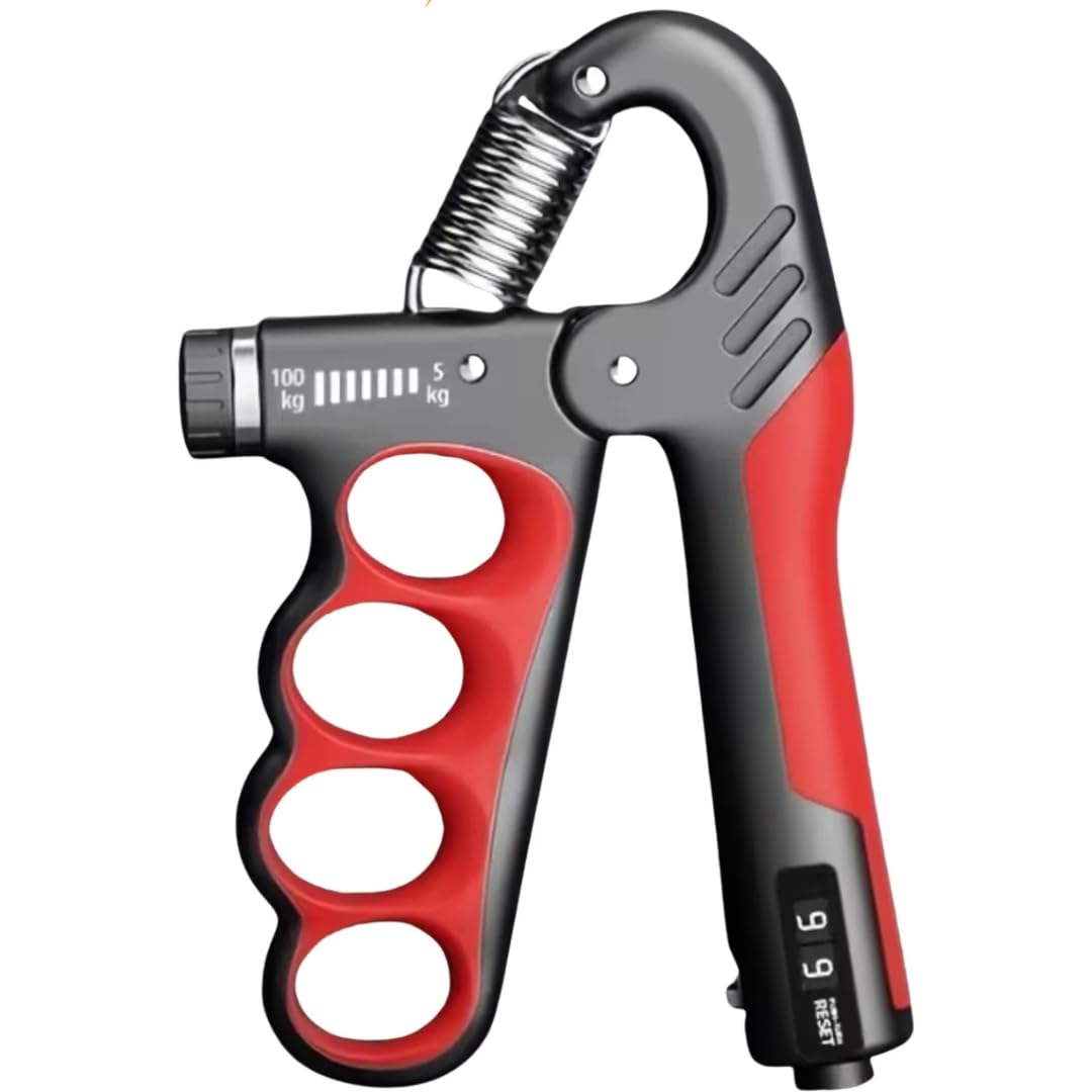 Hand Grip Strengthener Adjustable 5-100KG | Forearm & Finger Exercise Equipment for Men & Women | Wrist Workout Gripper for Gym, Home Workout, Stress Relief & Muscle Recovery