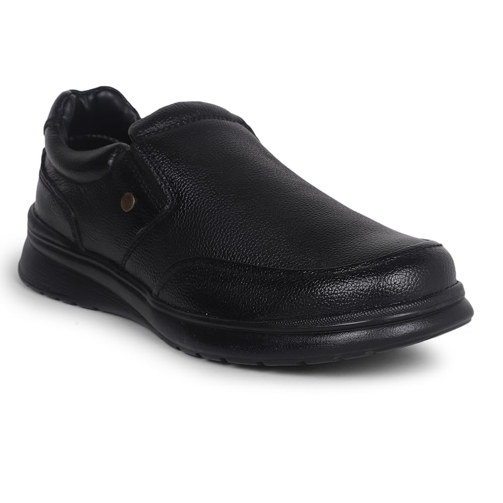 Liberty Fortune Black & Brown Formal Shoes for Men – Leather Moccasin