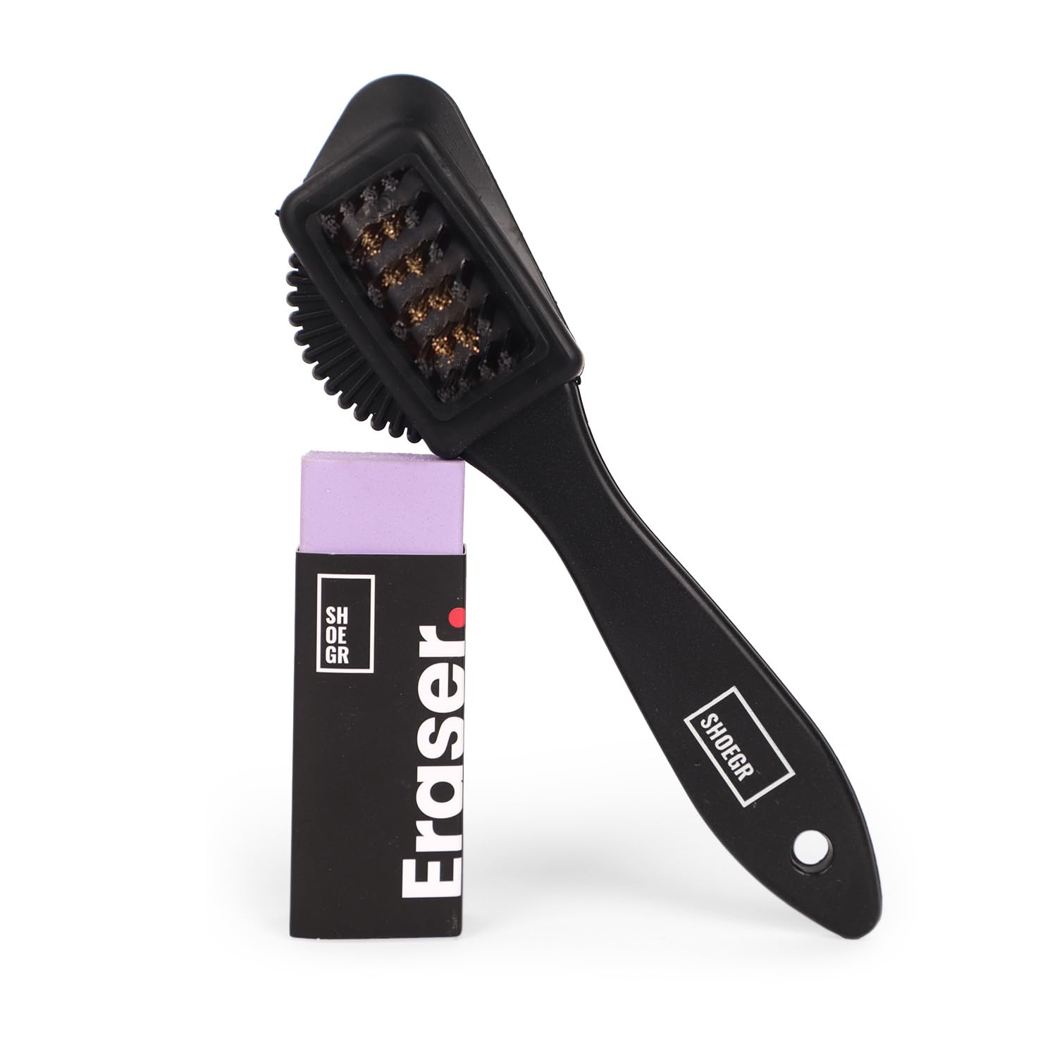 SHOEGR Suede Shoe Cleaner Kit | ProSuede & Nubuck Cleaning Kit | Suede Brush with Eraser Premium Cleaner for Delicate Materials | Deep Cleaner Nubuck & Velvet Footwear