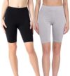 DIVING DEEP Anti-Chafing Boyshorts Women Shorties | Stretchable Skin Fit Shorts Tights | Cotton Slip Biker Shorts Under Dresses Underwear for Women & Girls High Waist Women’s Shorts – (Pack of 2)