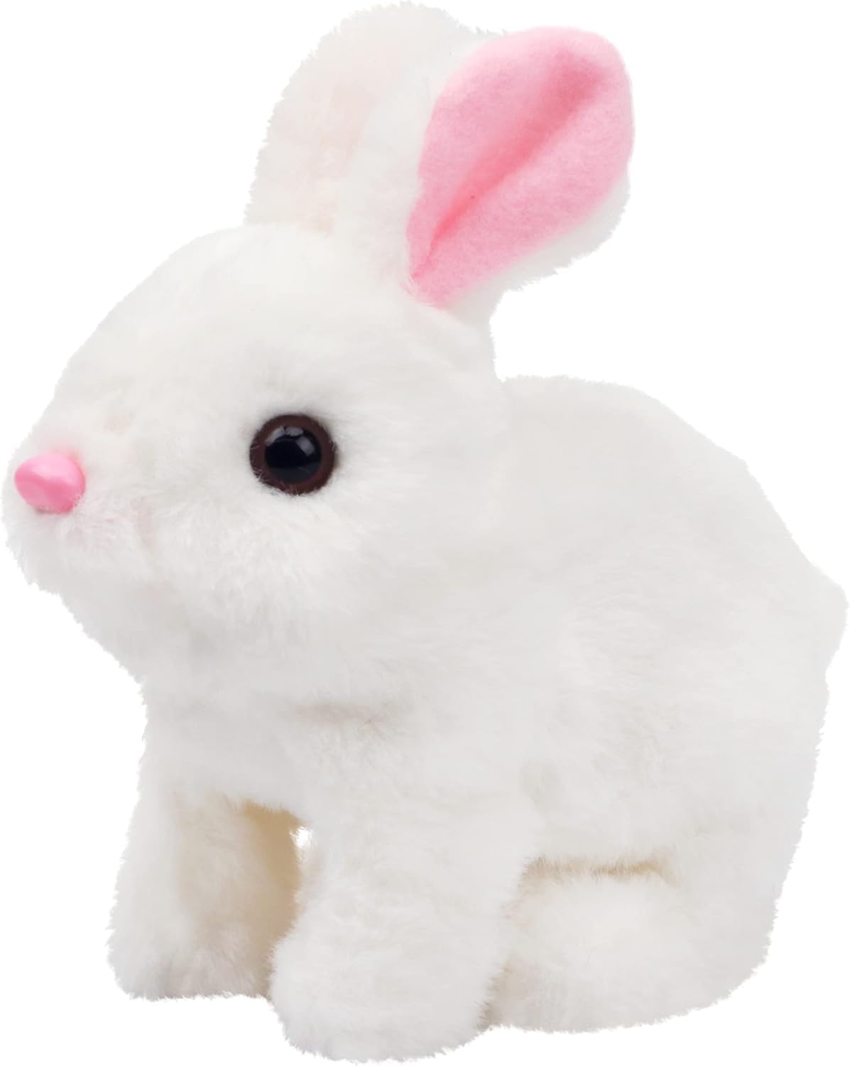 Hopping Walking Rabbit, Jumping Toy Wiggling Ears, Twitching Mouth and Nose, Educational Interactive Bunny Rabbit Toy for Baby Kids – Best Gift for Children (Walking Rabbit)