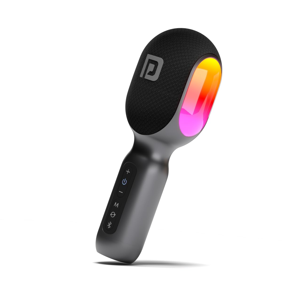 Portronics Dash 2, 2400-2480 MHz Wireless Bluetooth Karaoke Mic with 10W Speaker,Upto 10 Hour Playtime, Dynamic RGB Lights, Music Recording, Duet Singing, Mini Karaoke Machine for Car Travel