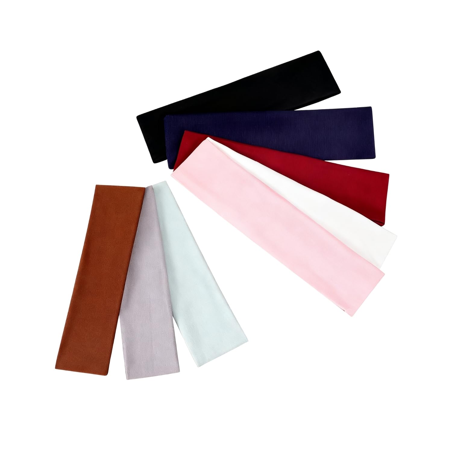 TecoKart® 8-Pack Elastic Sport Headbands for Women & Girls – Non-Slip Comfortable Hairbands for Sports, Yoga, Running, Multi-Color (Black, White, Pink, Gray, Dark Brown (Coffee), Blue, Navy Blue, Red)