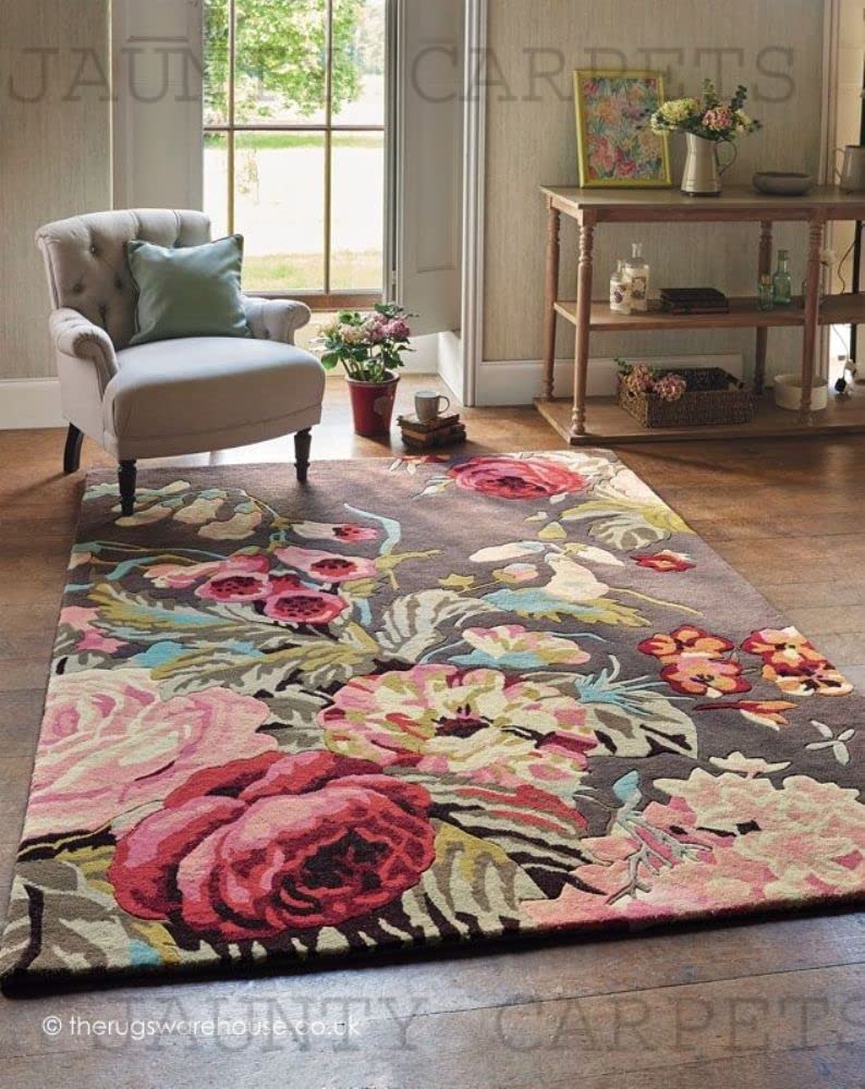 Embossed Carved Handmade Export Quality Tuffted Pure Woollen Thick, Carpet for Living Room Drawing Room Size 8 x 10 feet (240X300 Cm) Multi
