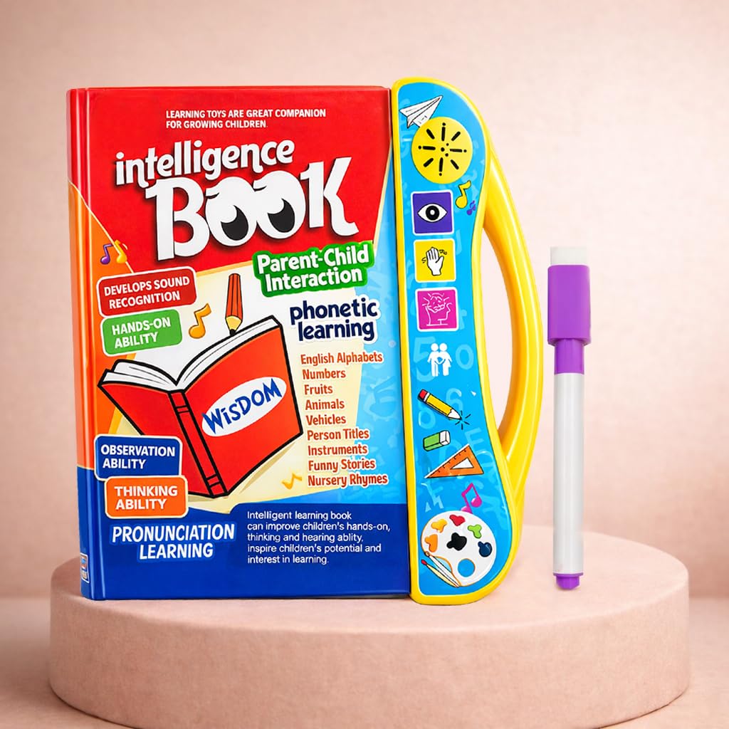 Toyshine Interactive E Learning Children Book Musical English Educational Phonetic Learning Book for 3+ Years, Model – Puzzle Fun,Multicolor