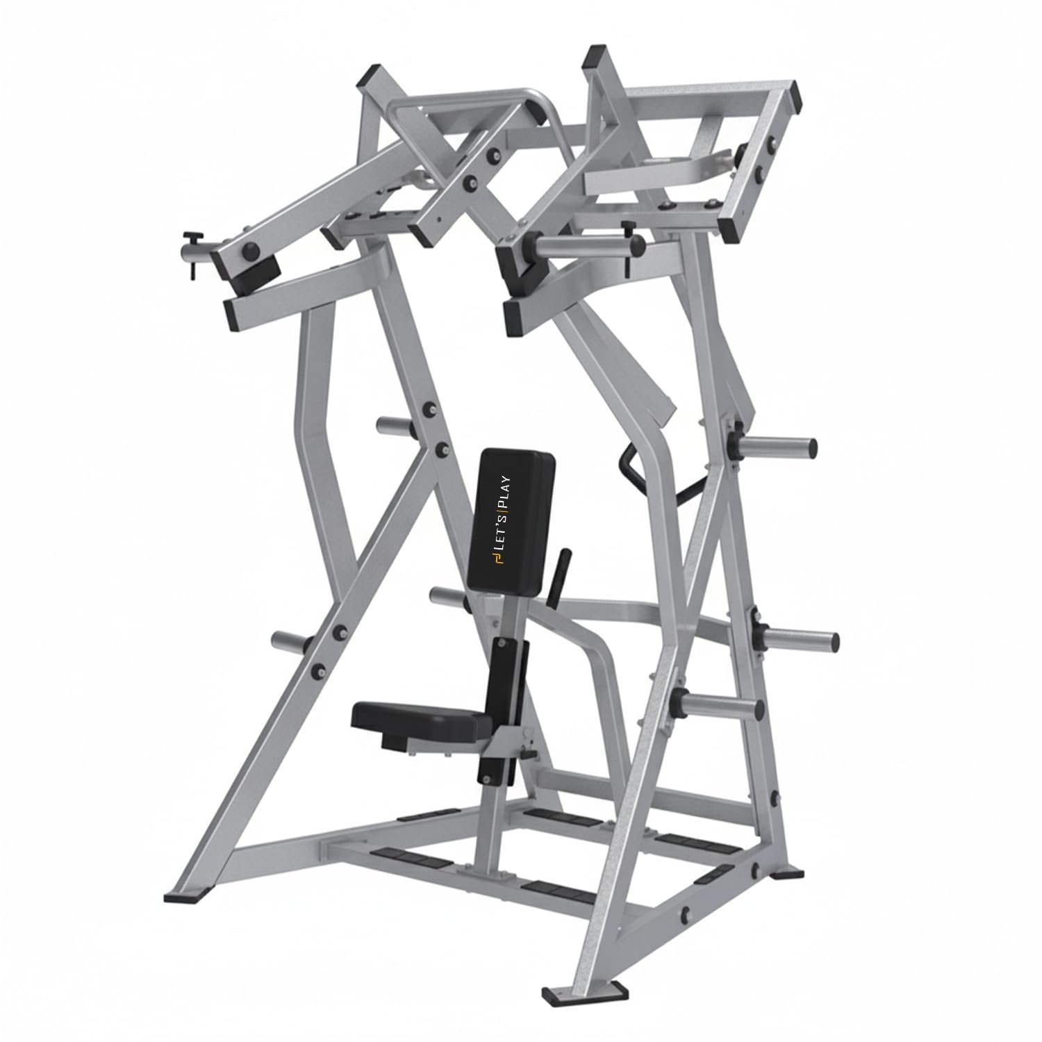 Let’s Play D.Y. Row – Heavy-Duty Plate-Loaded Iso-Lateral Back Row Machine for Lats & Upper Body Strength