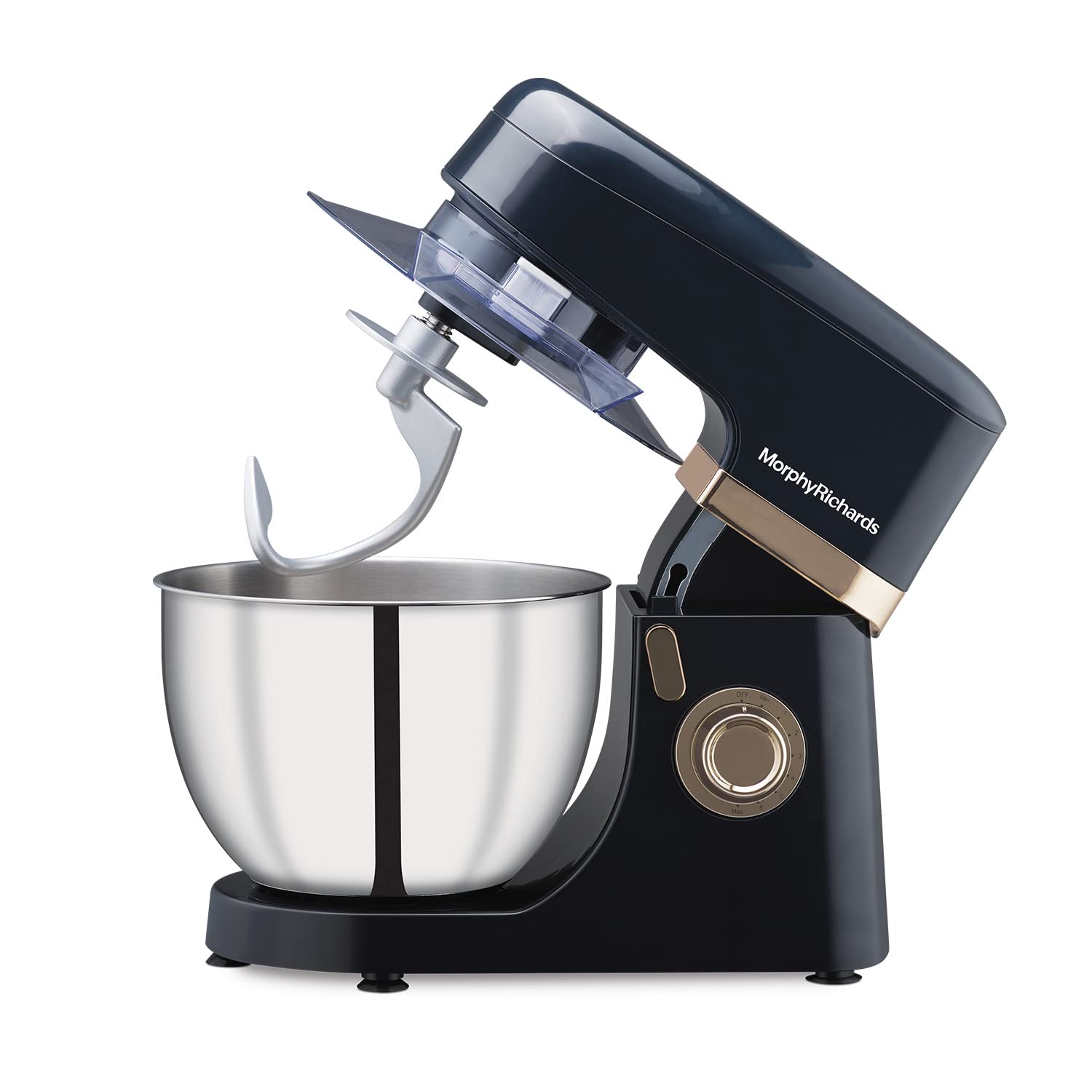 Morphy Richards Melange 800W Stand Mixer| 5L SS Bowl | Multi purpose functioning – Mixing, Beating, Kneading, Whisking| 8-Speed Level|Heavy Duty Motor |2-Yr Warranty【Navy Blue & Rose Gold】