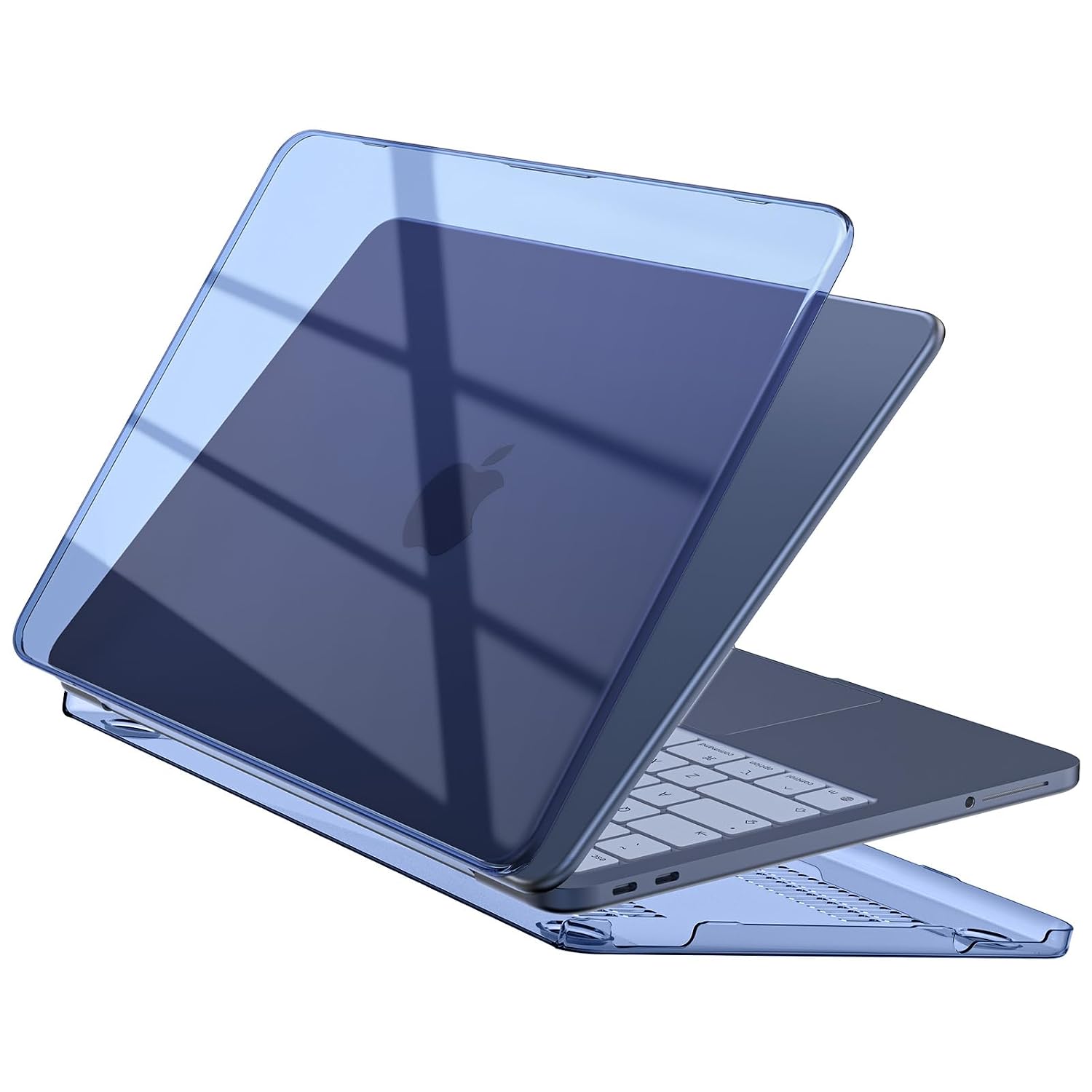 EooCoo Clear Case for Apple MacBook Neo Cover 13 inch 2026 Indigo A3404