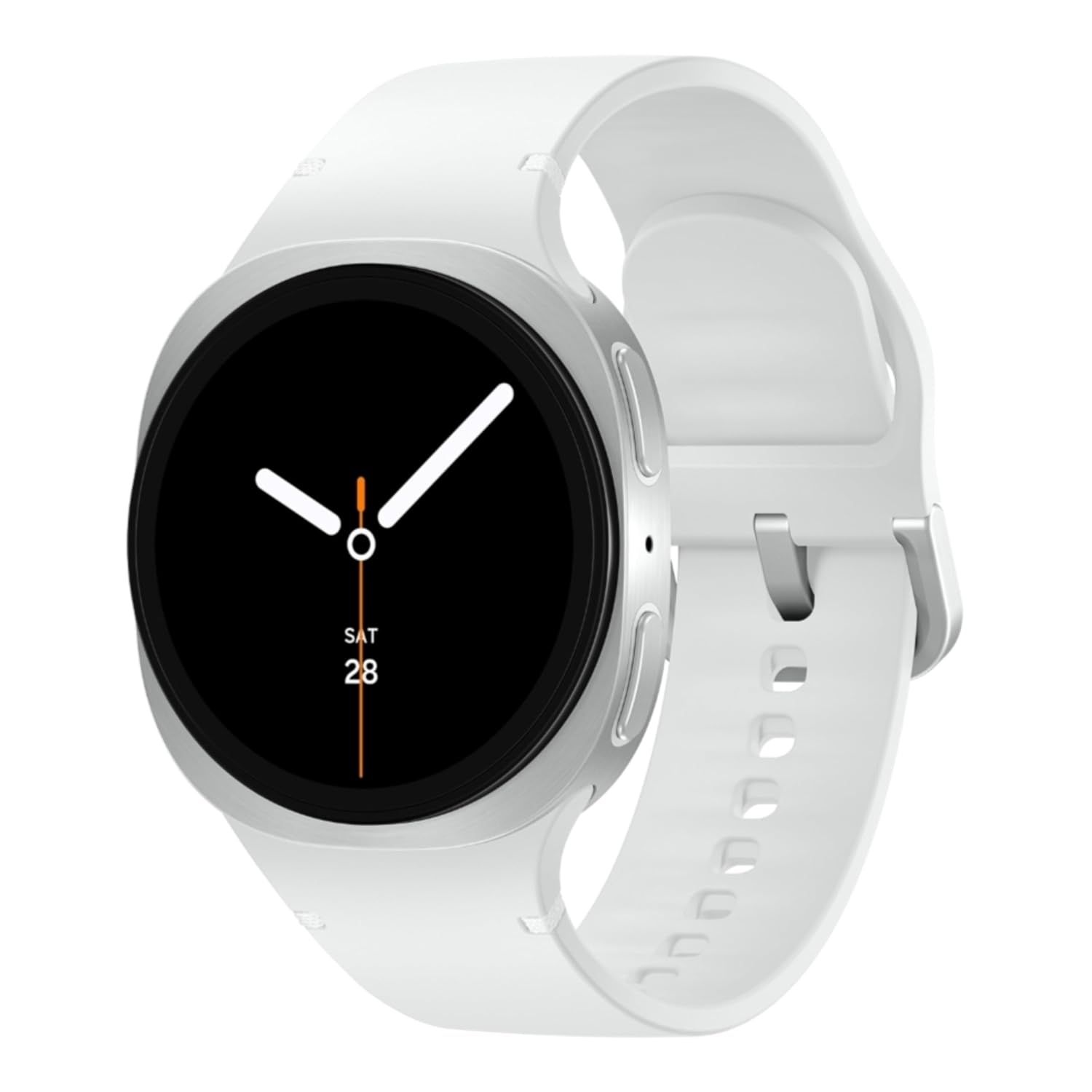 Samsung Galaxy Watch8 (44mm, LTE, Silver) with 3nm Processor | Dual GPS | Sapphire Glass & Armor Aluminum | 5ATM & IP68 | BP, ECG, IHRN & Vascular Load Monitoring | Anti-oxidant Index