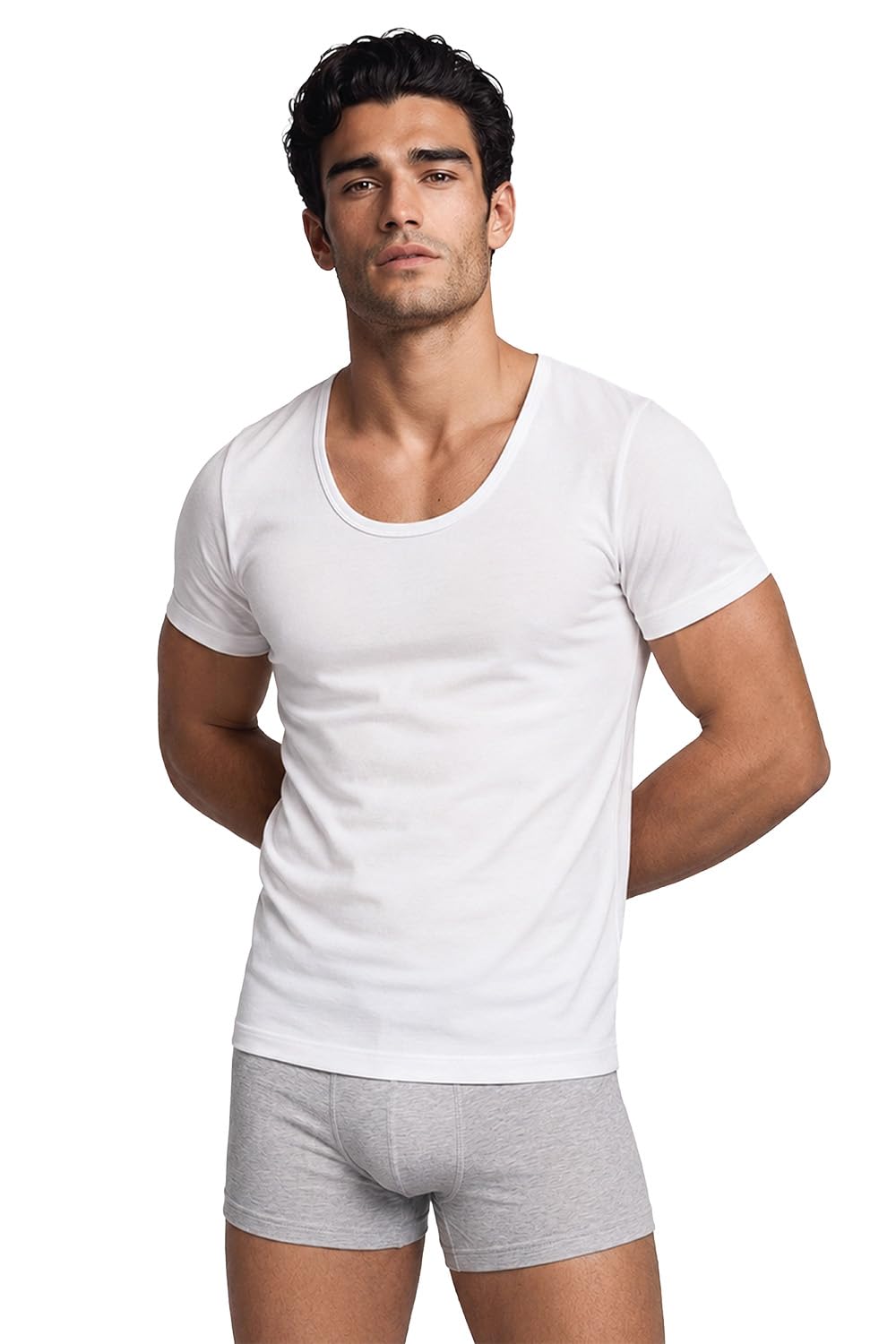 Van Heusen Men Regular Fit Vest 100% Combed Cotton Pack of 1 – Anti Bacterial, Quick Dry, Label Free