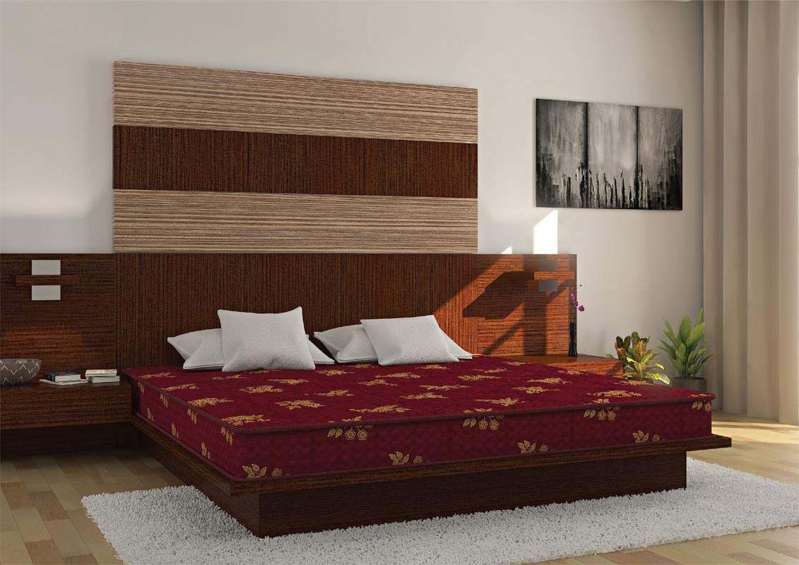 Centuary Mattresses Bubble Budget Double Queen Coir Mattress, Red (78X60X4)