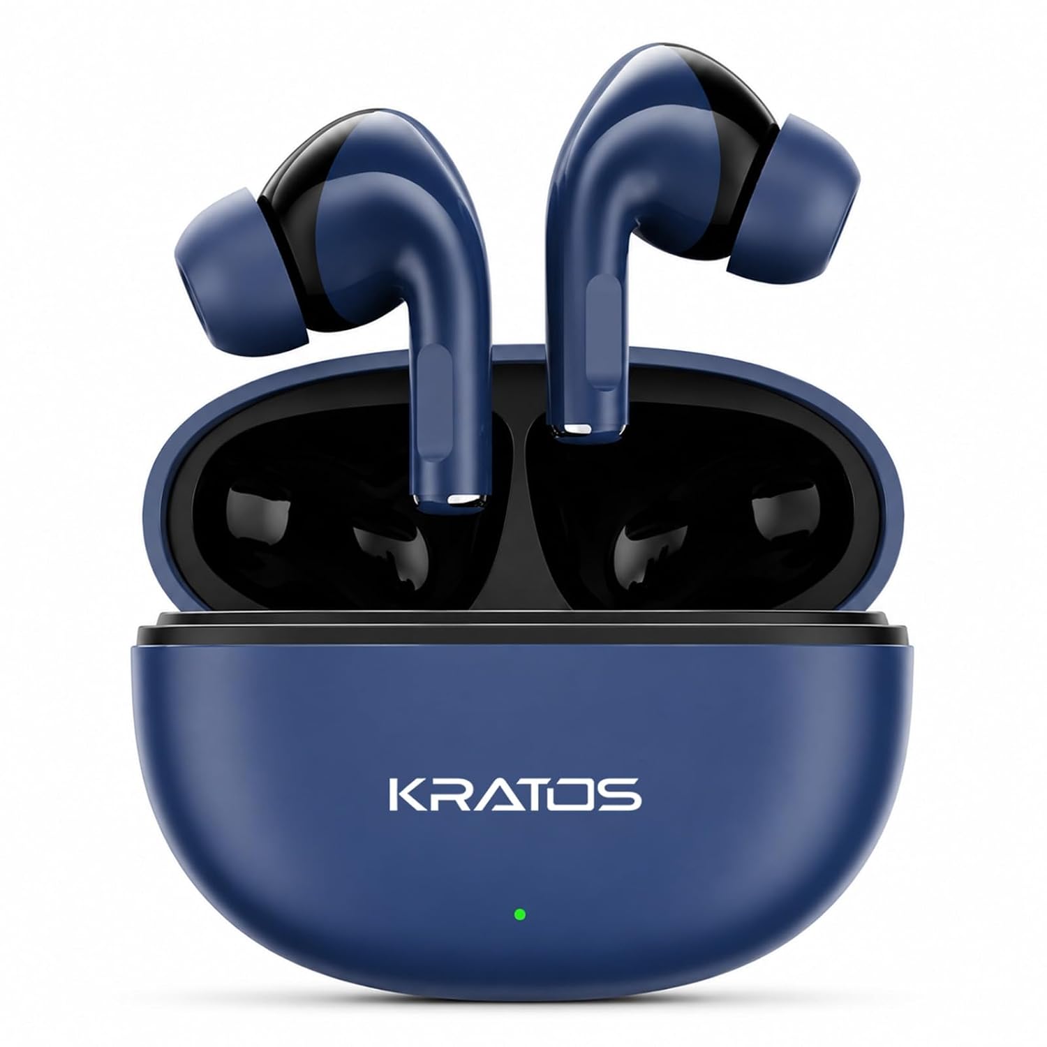 Kratos Pop Ear Buds Wireless with 60H Playtime, Noise Isolation & Clear Calls, Bluetooth Earbuds with Voice Assistant, Ear Buds with Bluetooth V 5.3 & with Type C Fast Charging, IPX4 TWS Earphones