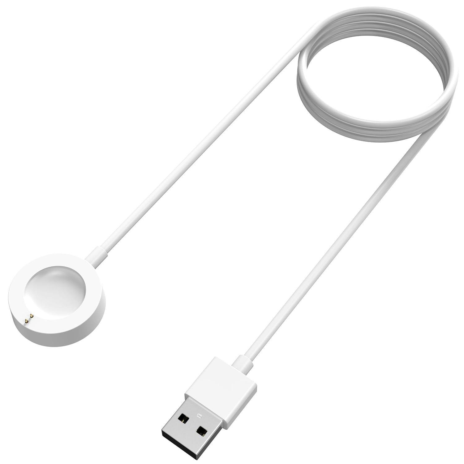 Sounce Charger Compatible with Fossil Gen 4, Gen 5, Skagen falster 2, Misfit Vapor 2 – USB Charging Cable 3.3ft 100cm PVC Material and Copper Wire – Smartwatch Accessories(White)