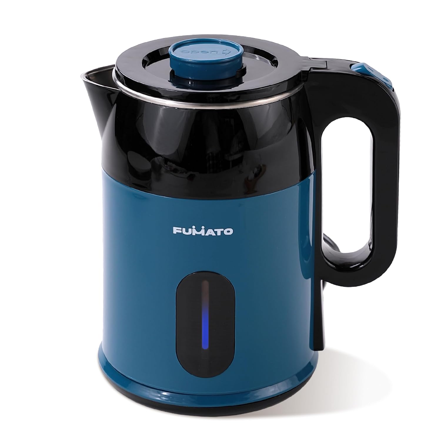 FUMATO 1500W Electric Kettle 1.8 Litres with Indicator Light- 304 Stainless Steel Inner, Cool Touch Handle, 360° Swivel Base, Auto Shut-Off & Dry Boil Protection | 1 Year Warranty- Blue