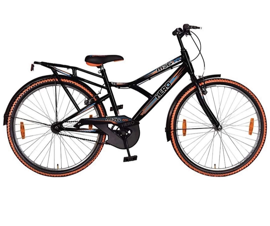 Hero Mig Men’s 26 Inches, 18.0 Inches Frame Single Speed Road-Sport-Touring Rigid Bike (Black) Over 23 Years.