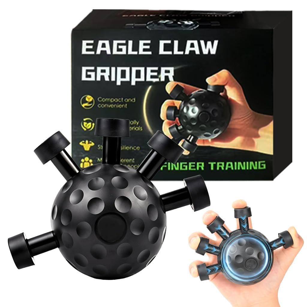 Hand Grip Strengthener,Ultimate Finger Exerciser Strength Trainer Exercise Ball Hand Strengthener Hand Balls Workout Equipment for Men & Women (Finger Exerciser)