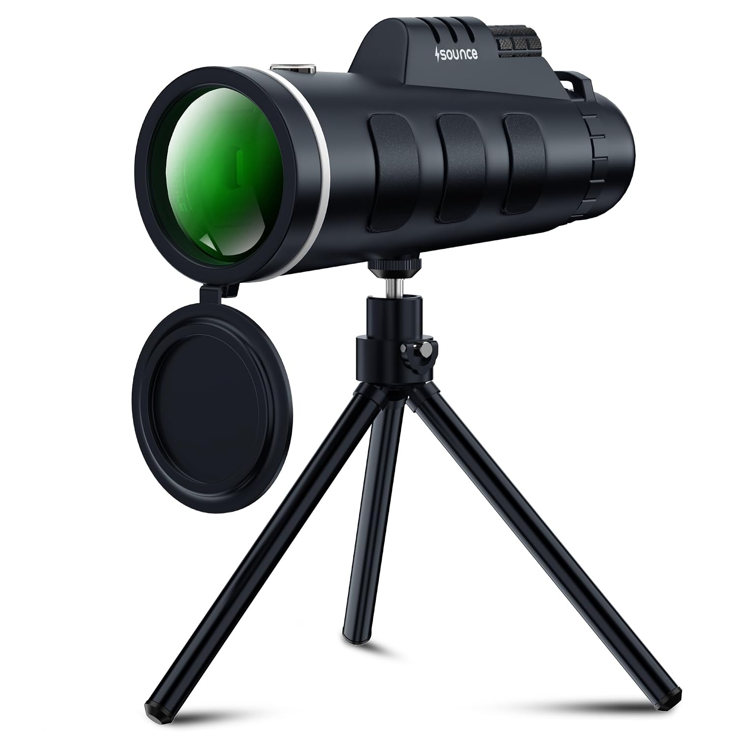 Sounce 40X60 HD Monocular with Compass, High Power Zoom Scope for Adults