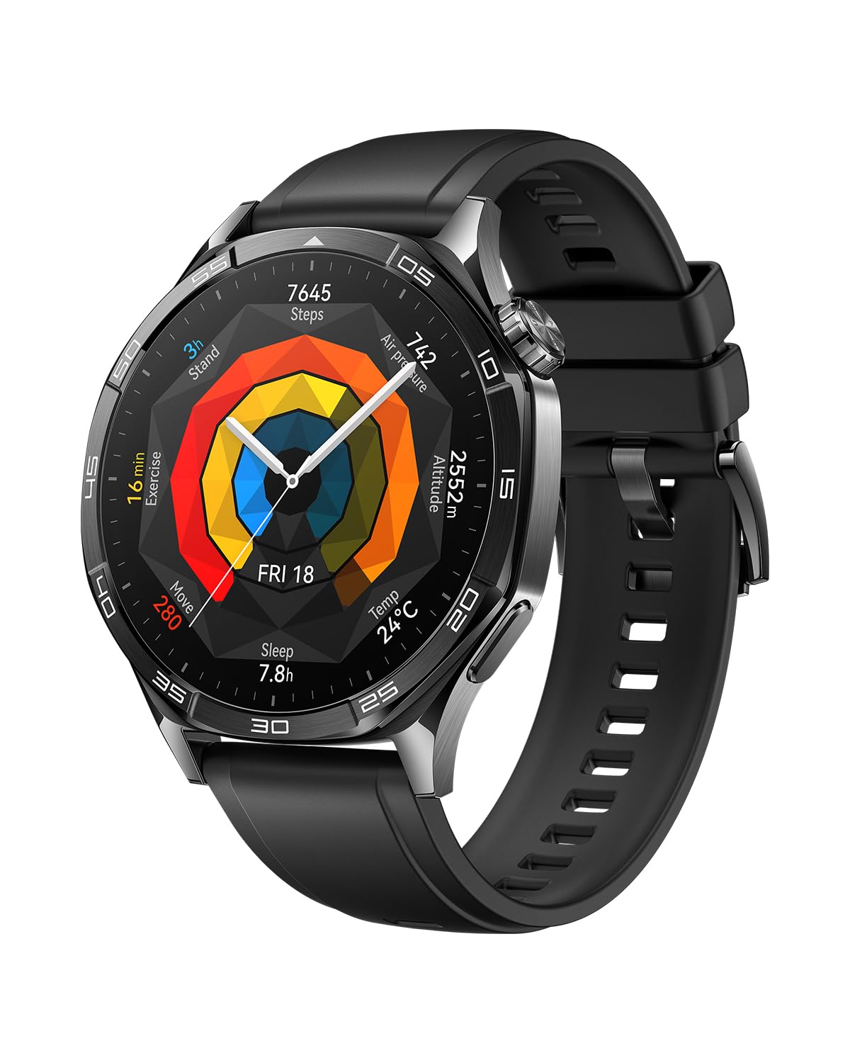 Huawei Watch GT 5 46mm Smartwatch, Up to 14 Days Battery Life, iOS & Android Compatible,Built in Maps, Pro-Level Sports Call&Message Reply,(Black, 46mm)