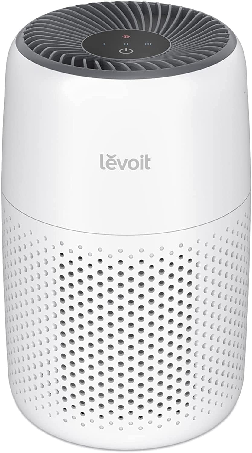 LEVOIT Core Mini Air Purifier for Coverage Area 183 Sq Ft, Ultra Efficient HEPA Filter, Remove 99.97% Dust, Smoke, & Pollen, With Fragrance Sponge, 3 Speed for Better Sleep, (2 Years Warranty)