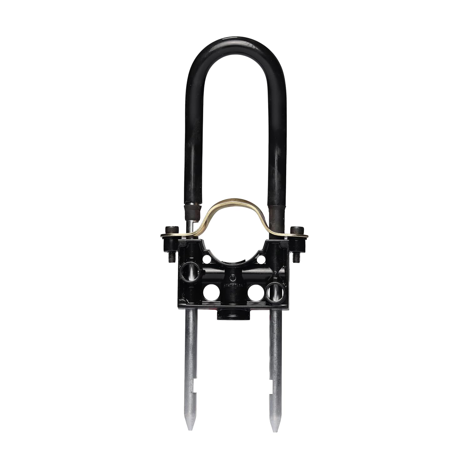 TVS Disc Lock for Bikes & Scooters – U-Shaped Anti-Theft Wheel Disc Brake Lock with 2 Keys, Motorcycle Security Lock (18.5 x 18.5 x 6.5 Cm, Black)