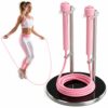 Skipping-Rope Jump Skipping Rope for Men Women Weight Loss Kids Girls Children Adult – Best in Fitness Sports Exercise Workout (Pink)