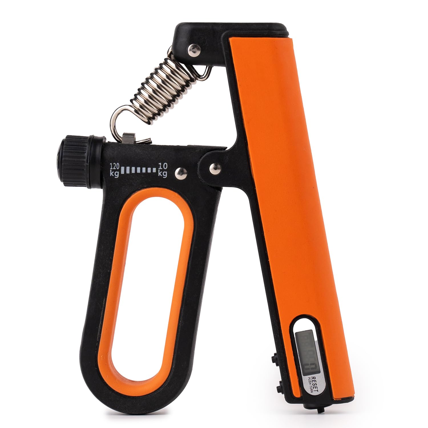 Boldfit Heavy Hand Gripper 120 Kg Adjustable Professional Hand Grip Strengthener With Counter Hand Grip Exerciser For Gym Handgrip For Men & Women Hand Exercise Equipment Power Gripper – BlackOrange