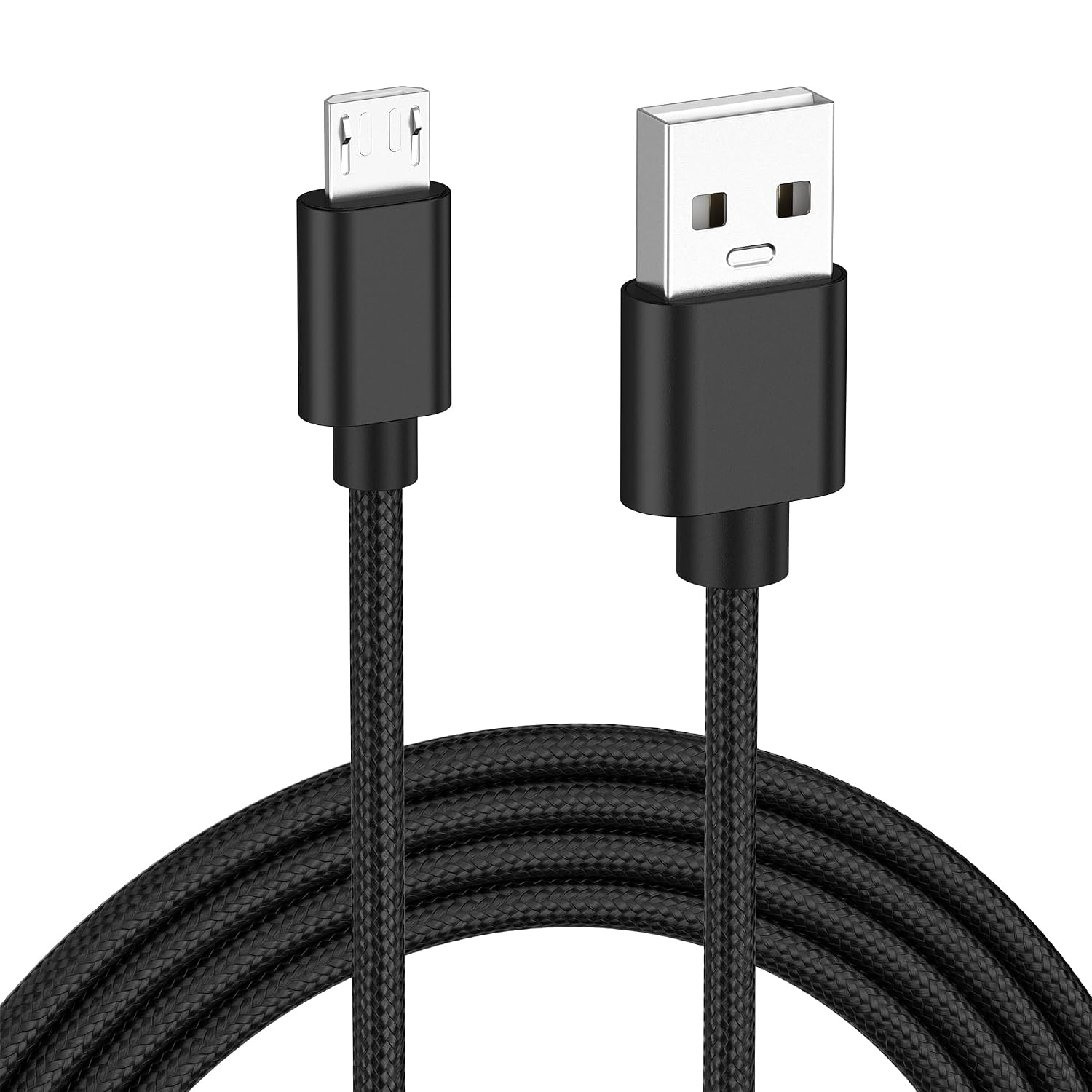 Tobfit Micro USB Cable 2M Android Charger Cable 2.4A Nylon Braided Fast Charging Cord for PS4, Samsung Galaxy S7 S6 S5 J7 J5 J6 J3, Note, LG, Nexus, Nokia, Xbox,HTC,Sony, Kindle Fire,and More