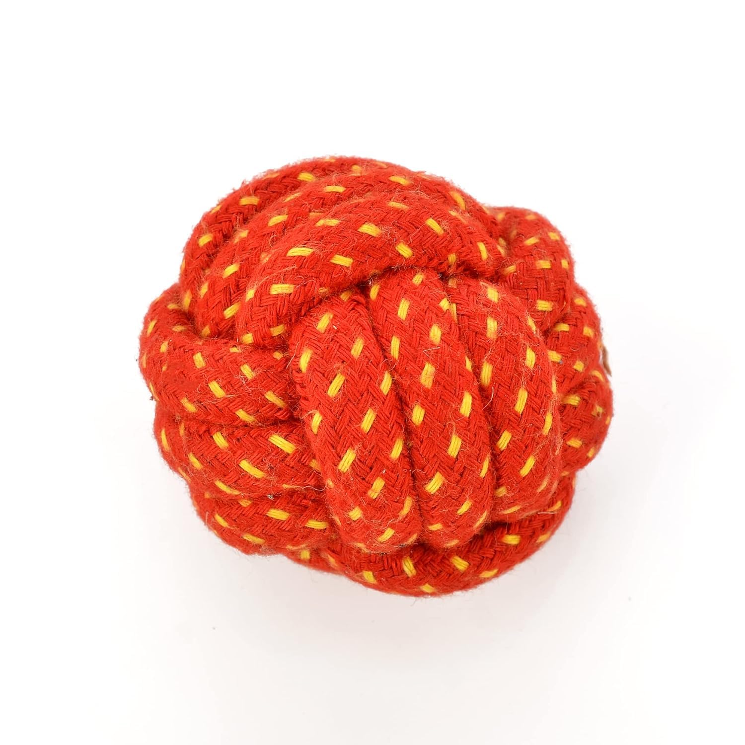 PremiumAV Knotted Durable Big Ball Rope Toy for Dogs & Puppies – Tough Chew Toy, Long-Lasting Dental Care & Interactive Fetch Toy for Aggressive Chewers