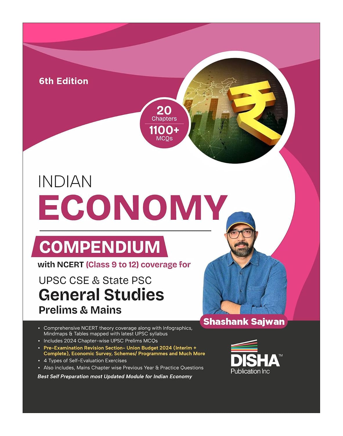 Disha Indian Economy Compendium with NCERT (Class 9 to 12) coverage for UPSC IAS & State PSC General Studies Prelims & Mains Exams 1th Edition | Civil Services