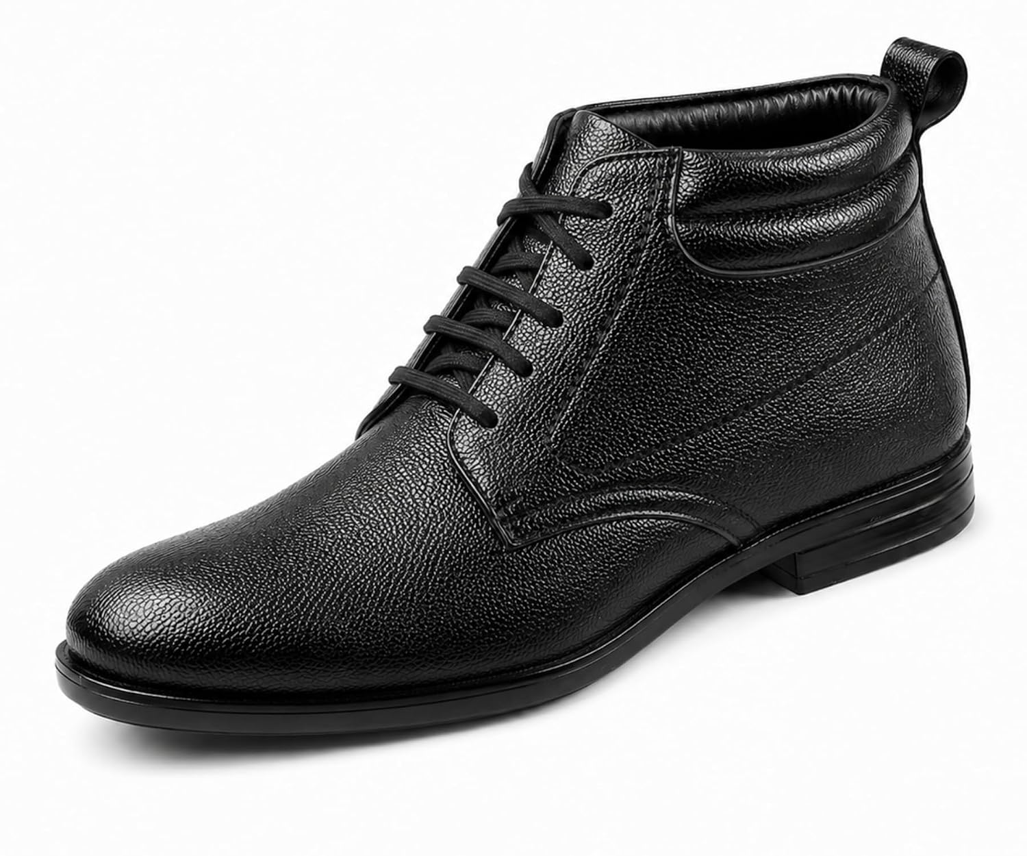 Kraasa Marble Formal Boots for Men | Vegan Leather Lace-Up Chukka Boots
