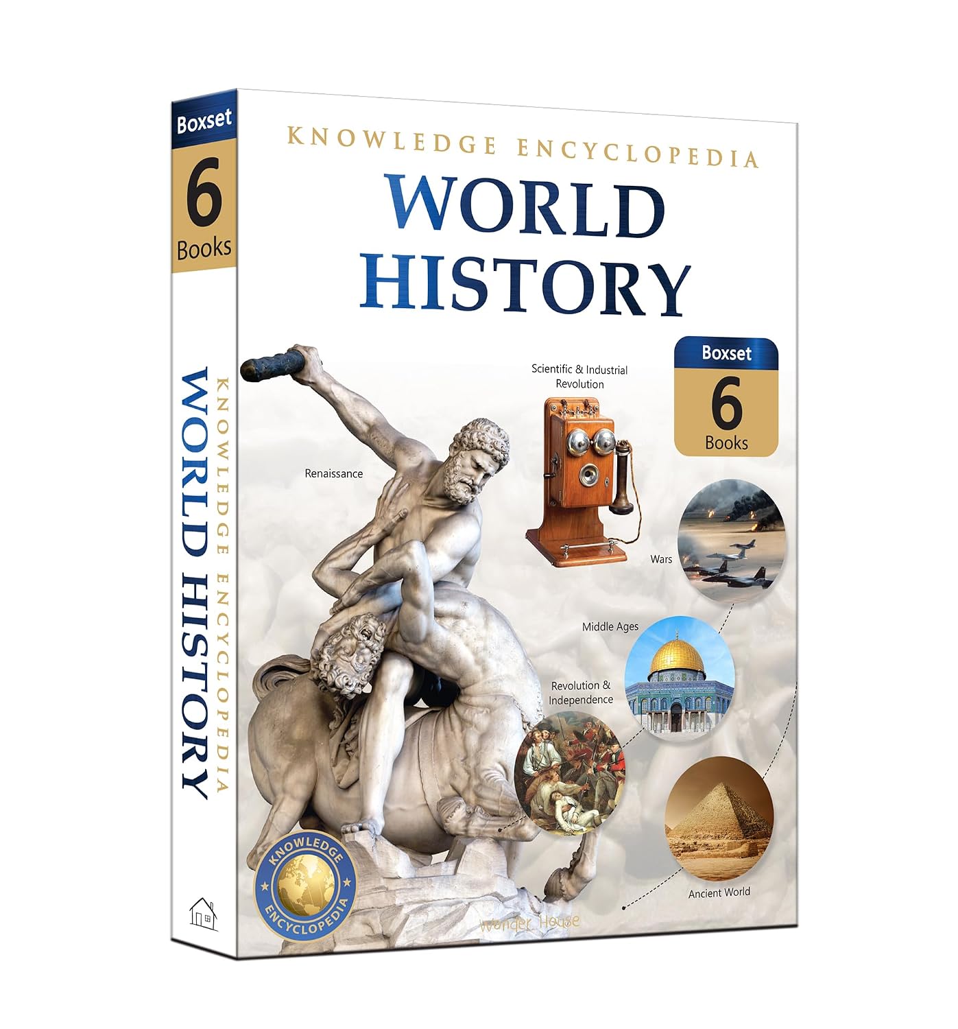 World History – Collection of 6 Books : Knowledge Encyclopedia For Children (Box Set)