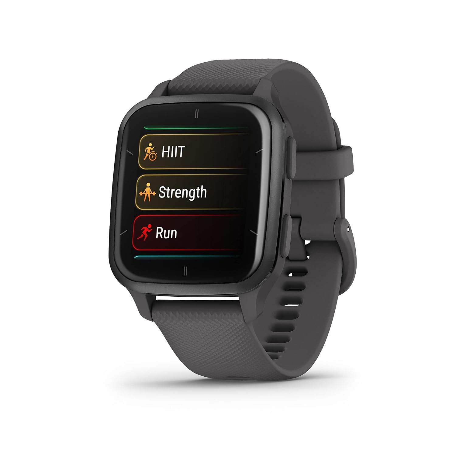 Garmin Venu Sq 2 GPS Smartwatch, All-Day Health Monitoring, Long-Lasting Battery Life, AMOLED Display, Slate and Shadow Gray