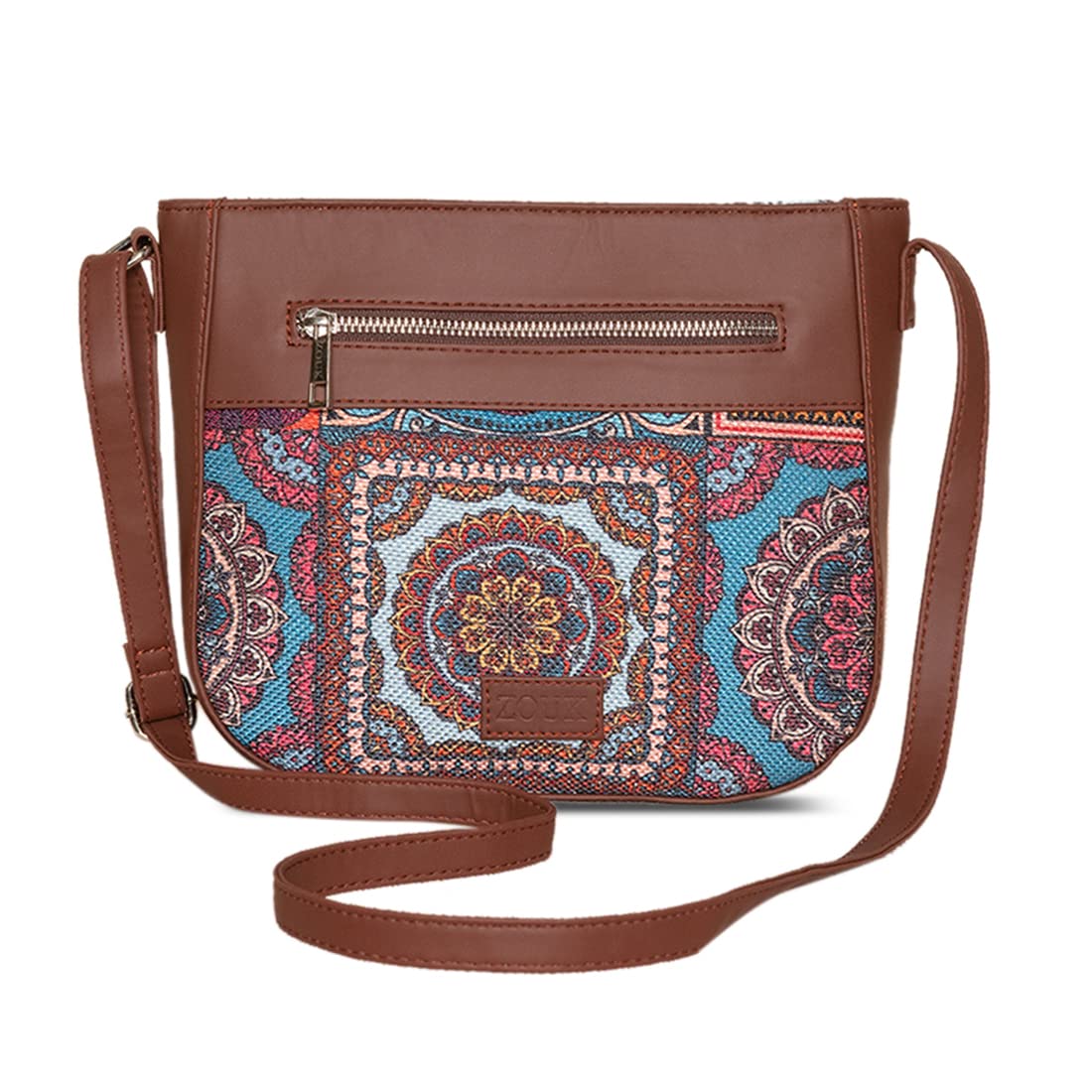 ZOUK Women’s Vegan Handcrafted U Shaped Sling Bag