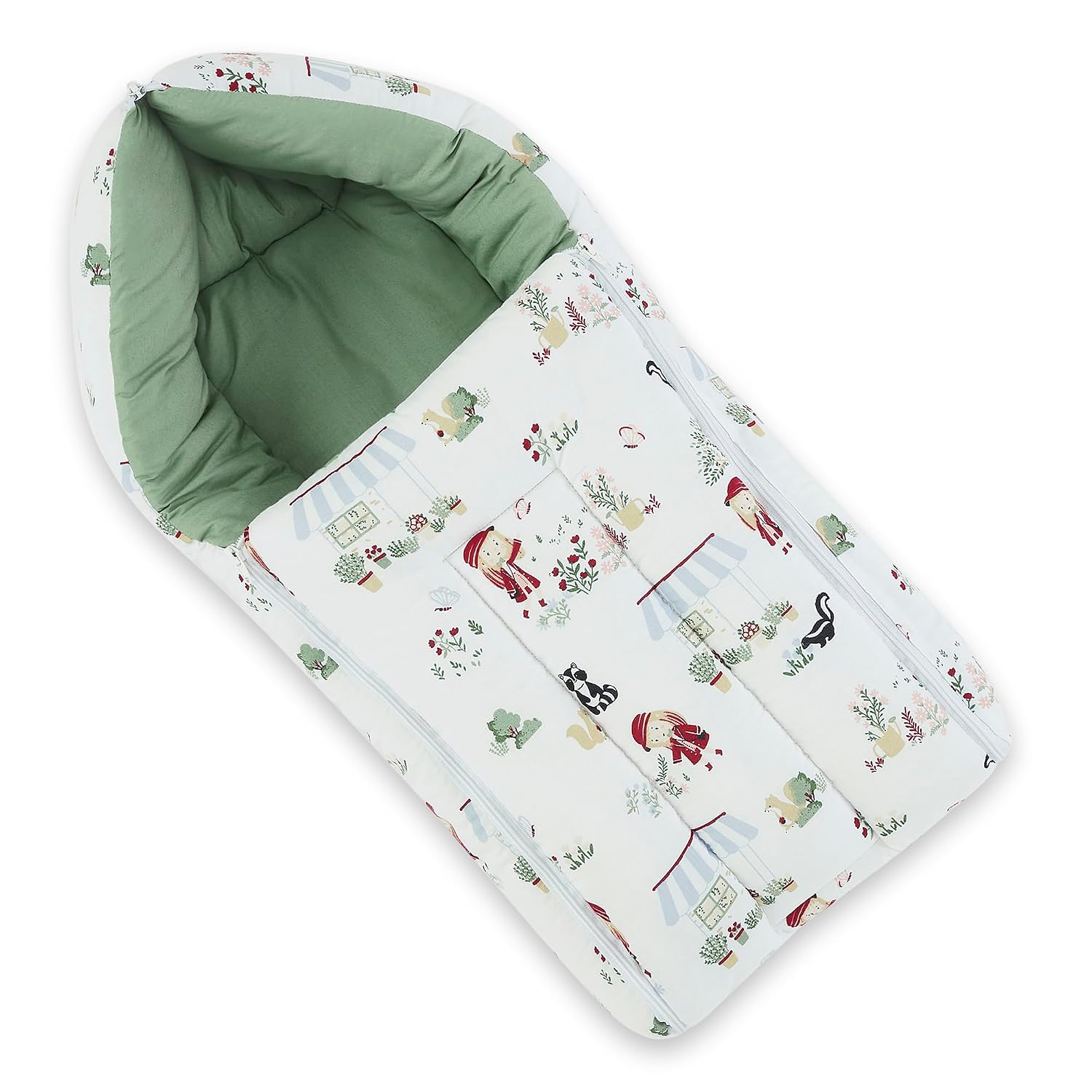 Haus & Kinder Carry Nest for New Born Baby to 6 Months – Cotton Poplin 3 in 1 Baby Carry Nest Cum Sleeping Bag | Portable Baby Sleeping Nest Multi Color | Perfect Size for Your Baby 67*30Cm | Scarlet