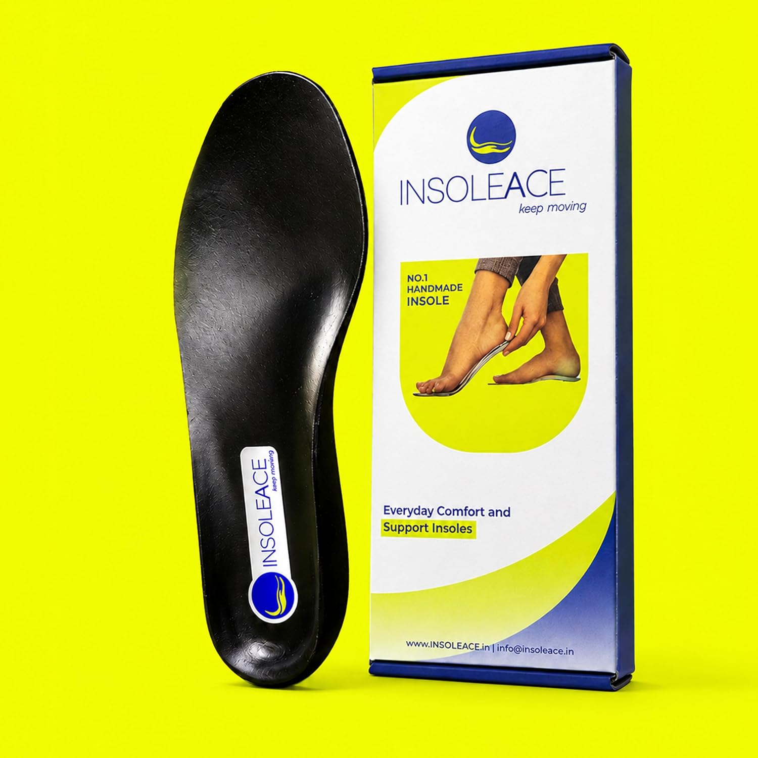KEEP MOVING Orthopedic Insoles for Men & Women, Arch Support Shoe Inserts for Flat Feet, Plantar Fasciitis, Heel Spur & Foot Pain Relief, Corrective Orthotic Insoles with MCR Upper, Posture Support