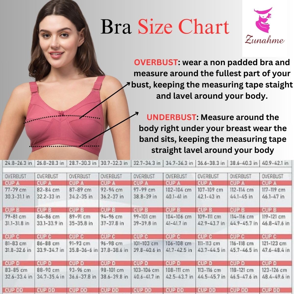 Women’s Cotton Full Coverage Non-Padded Wirefree T-Shirt Bra Combo