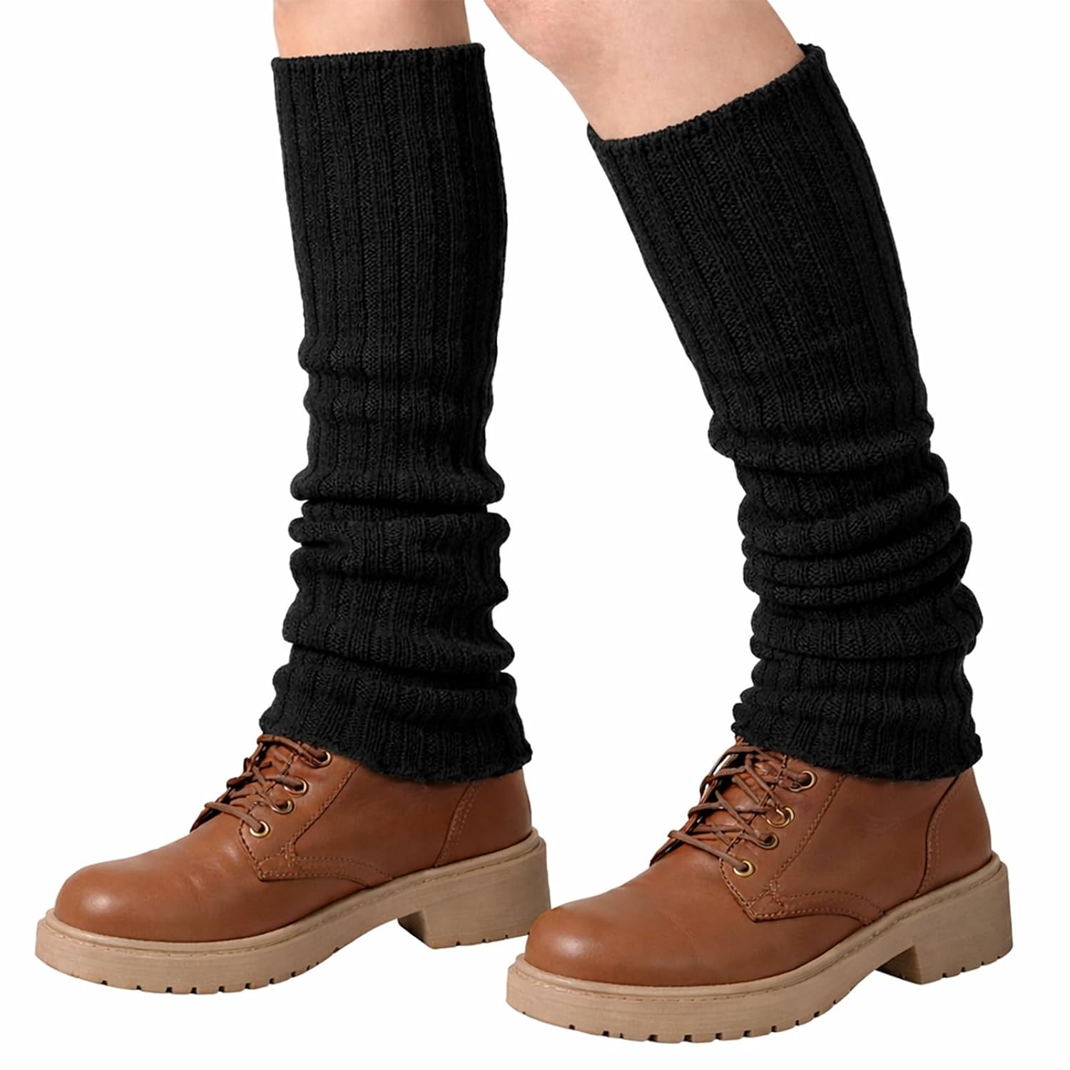 PANCA Winter Socks for Women | Woolen Fleece Leg Warmers Calf Length | Korean Outfit Stockings for Skirt Wear, Girls & Kids | Soft Foot Warmers for Cold Weather