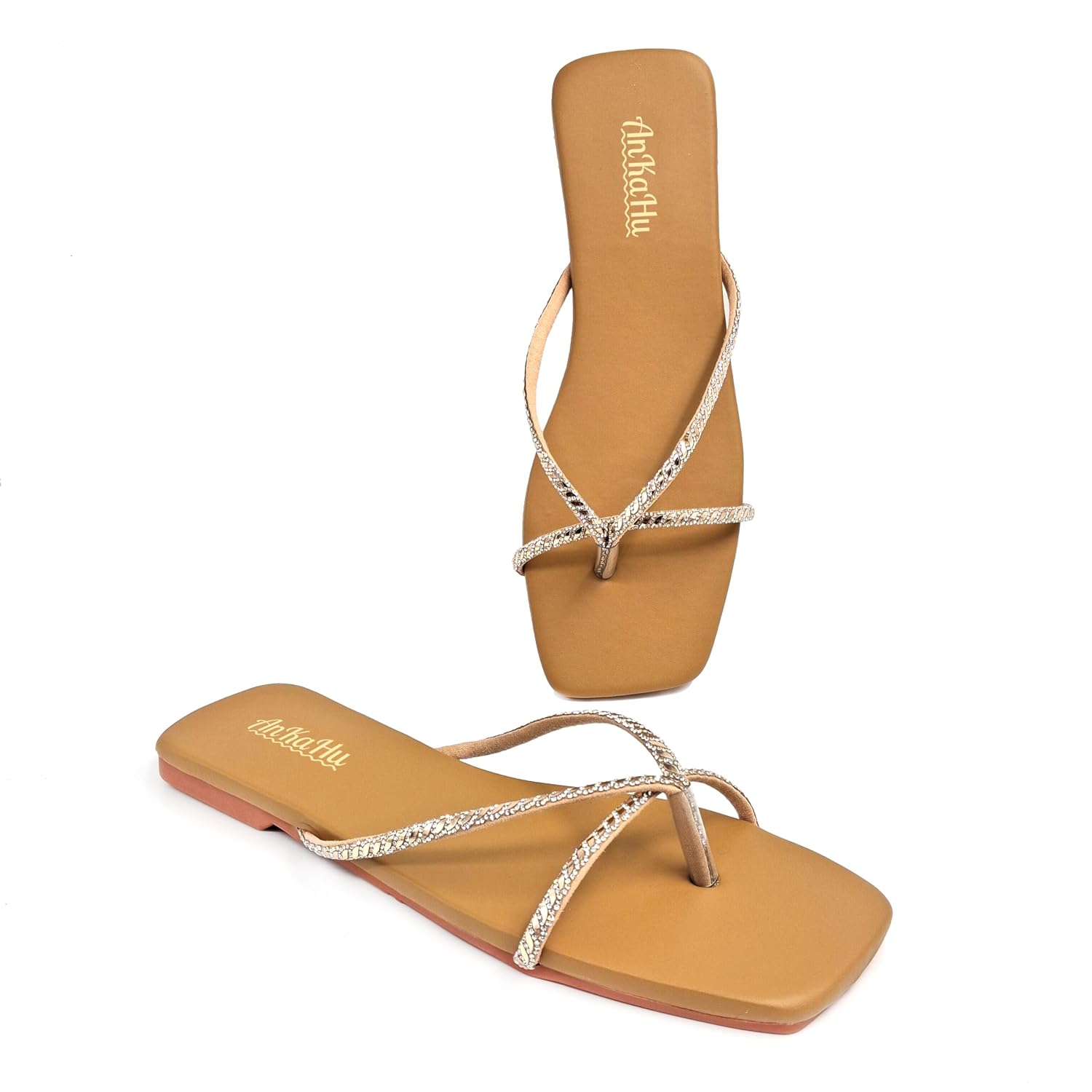 flats for women stylish daily use off white rose gold flip flops girls sliders slippers footwear trendy modern woman sandals