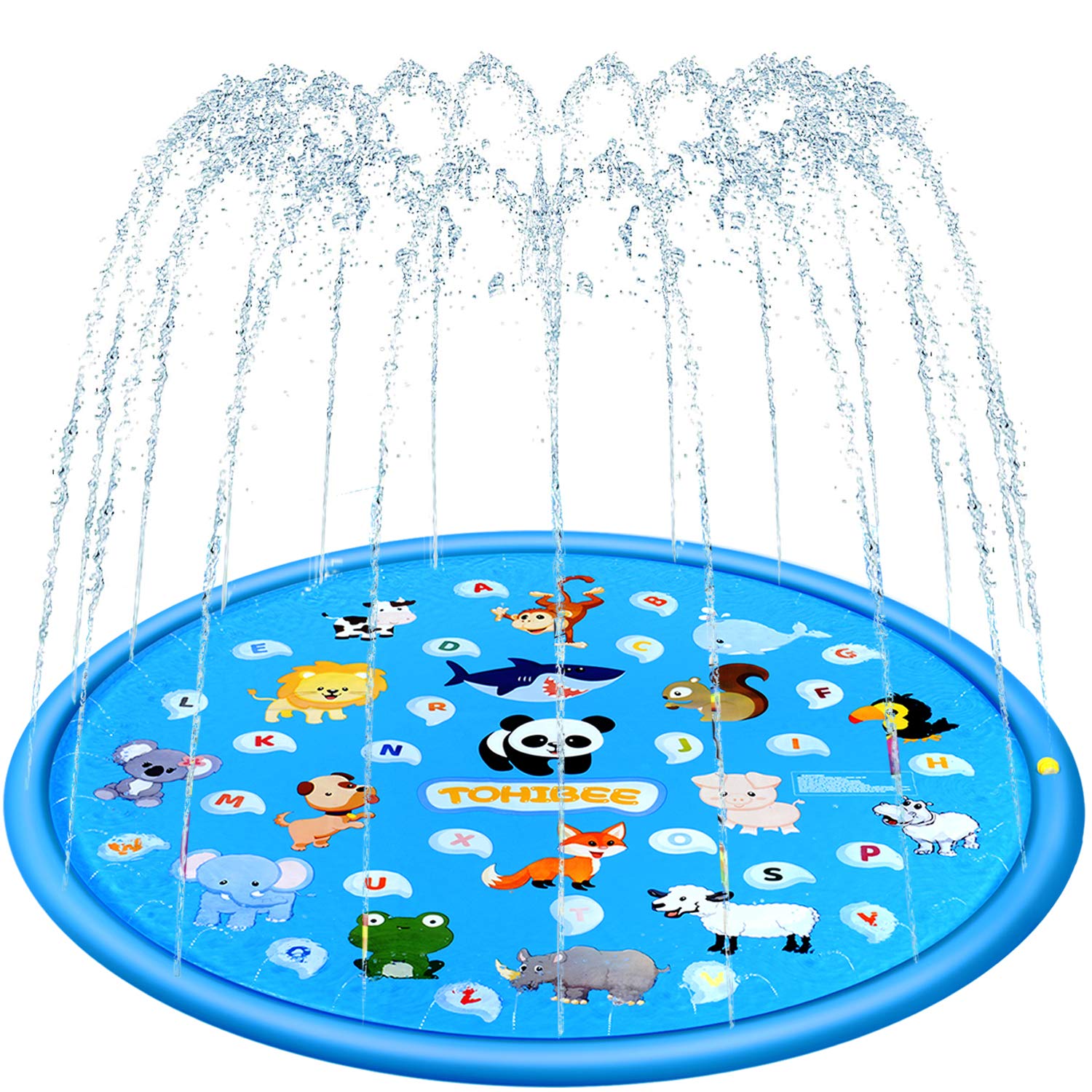 Splash Pad, 68″ Sprinkler for Kids, Outdoor Water Toys for 2-9 Year Old Boys Girls, Kiddie Pool, Cool Summer Gifts Toys for 2 3 4 5 6 Year Old