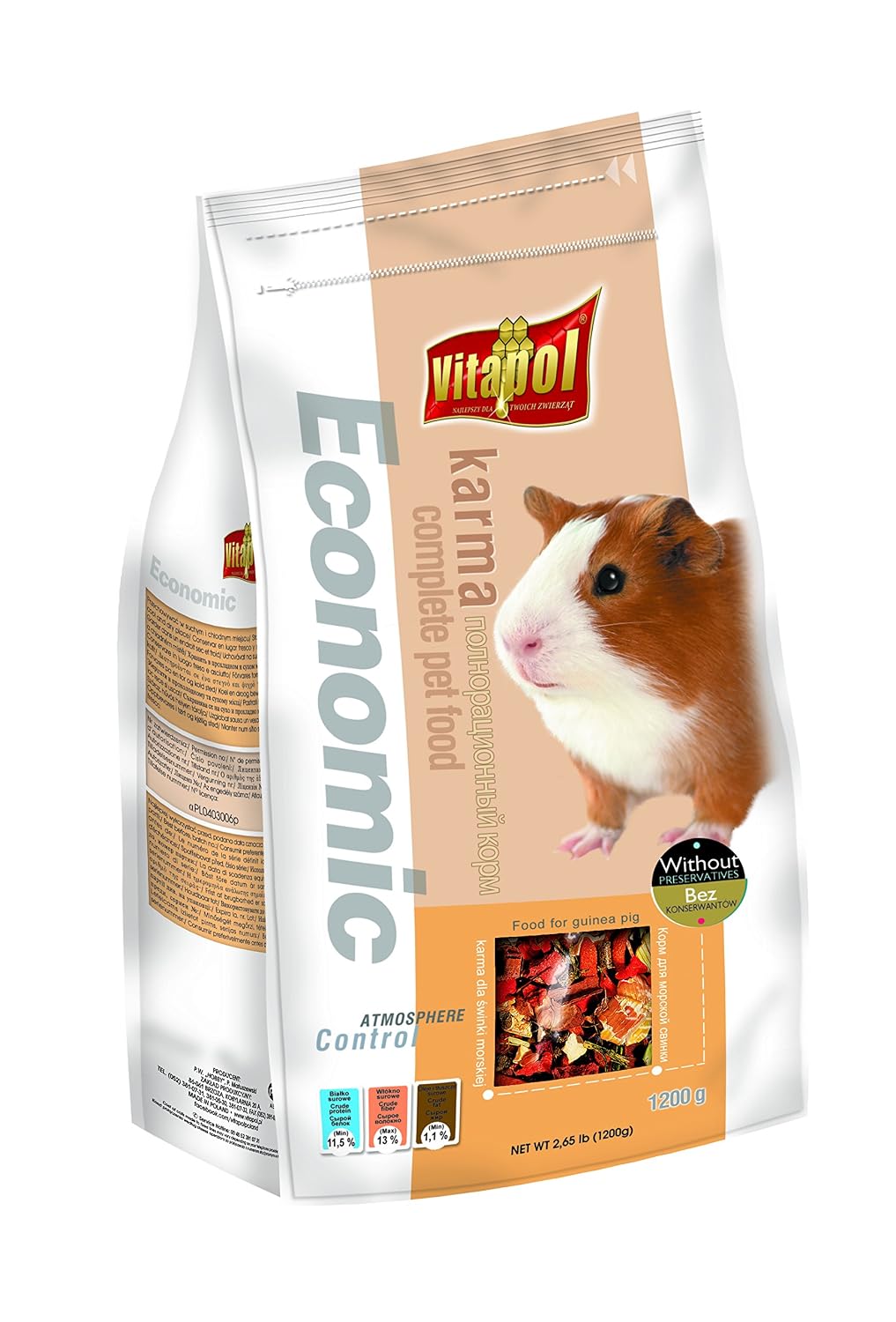 Vitapol Economic Guinea Pig Food High Fiber 1.2 kg