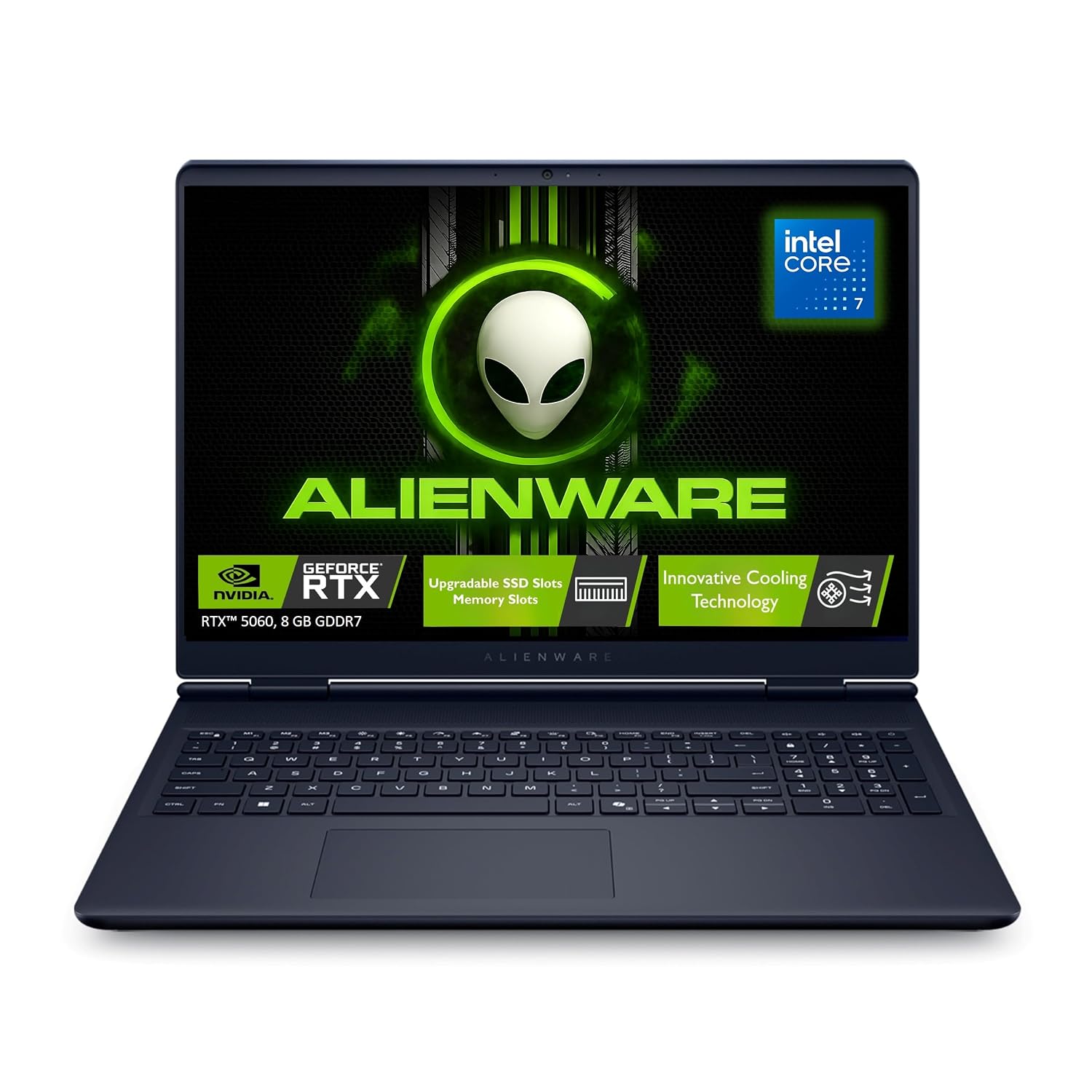 Alienware 16 Aurora, Intel Core 7 14th Gen-240H, NVIDIA RTX 5060-8GB, 16GB DDR5, 1TB SSD, WQXGA, 16″/40.64cm, 120Hz, Windows11, MSO-24, Interstellar Indigo, 2.57Kg, Cryo Chamber Cooling, Gaming Laptop