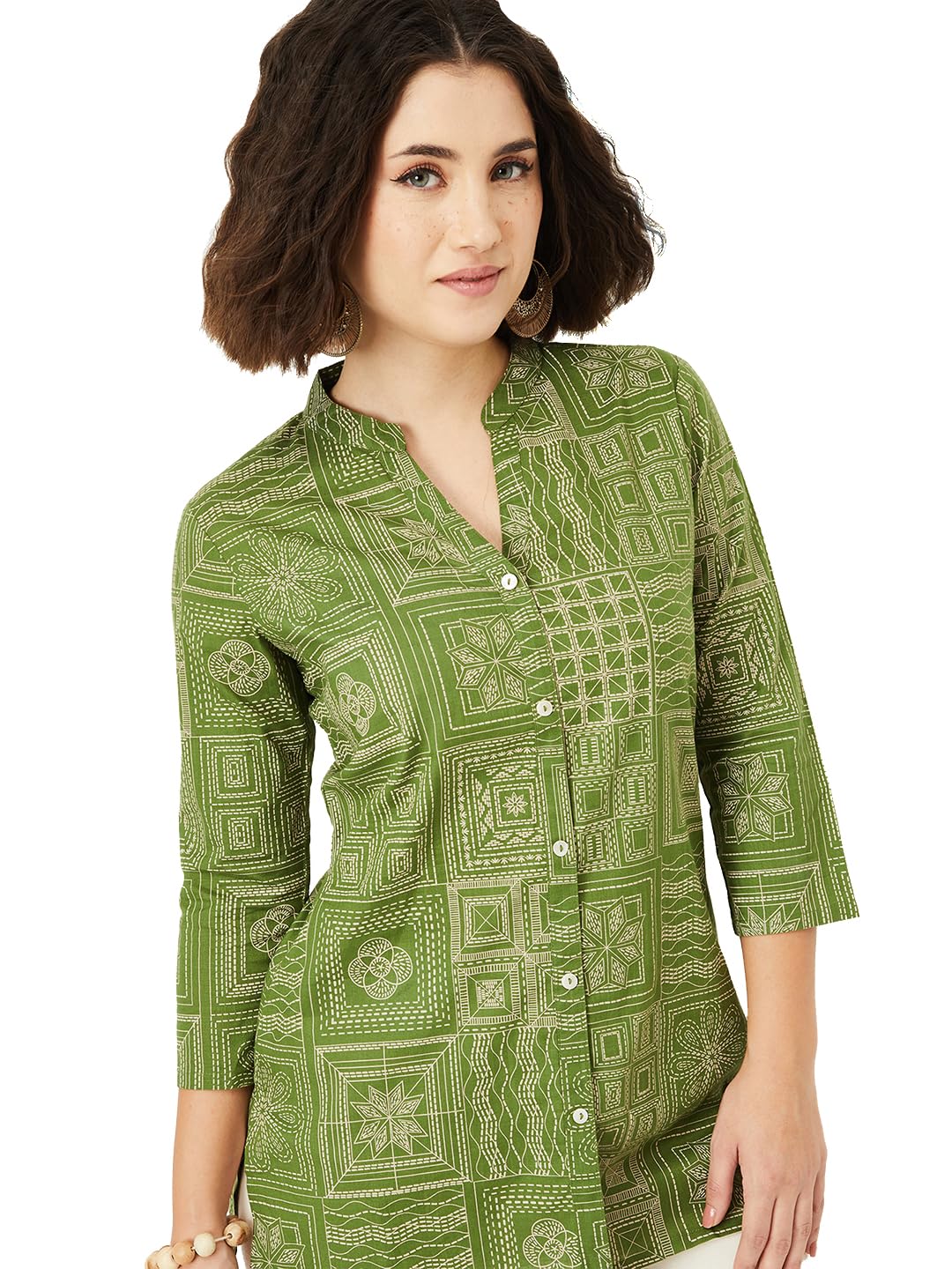 Max Women’s Cotton Blend Regular Fit Casual Kurta